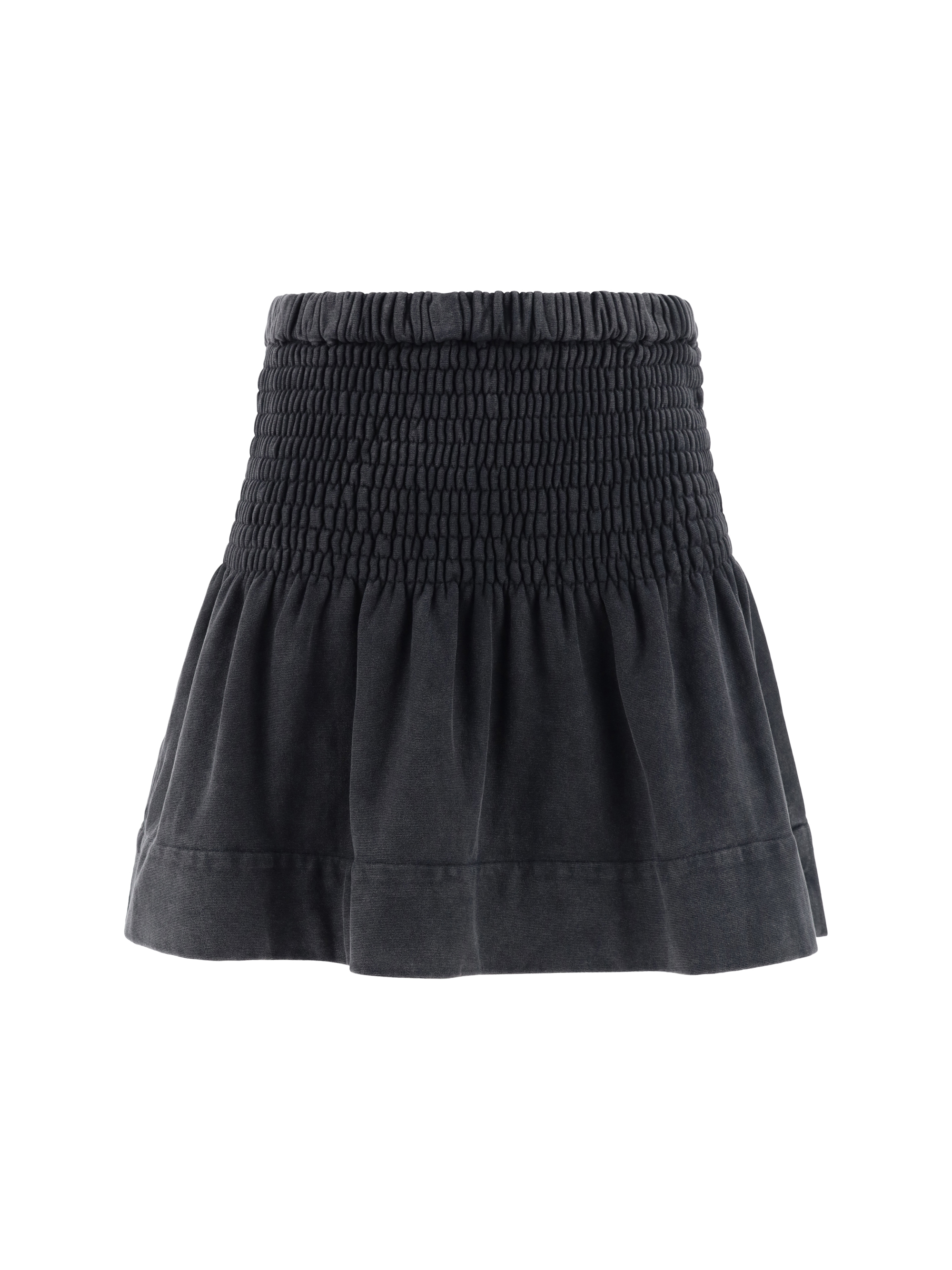 Isabel Marant Étoile Isabel Marant Etoile Charcoal Cotton Pacifica Mini Skirt In Faded Black