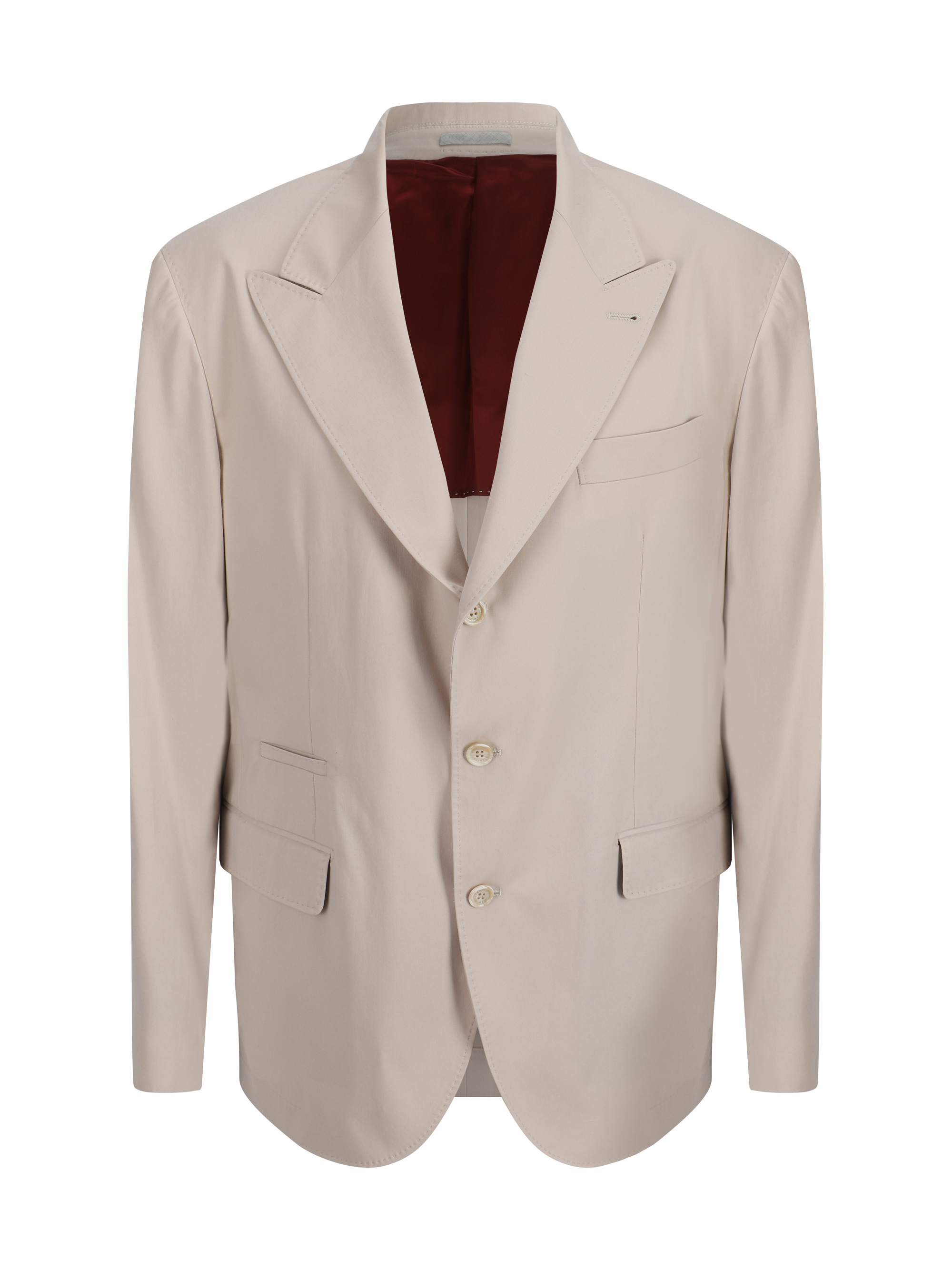 Shop Brunello Cucinelli Blazer Jacket In Semi Di Lino