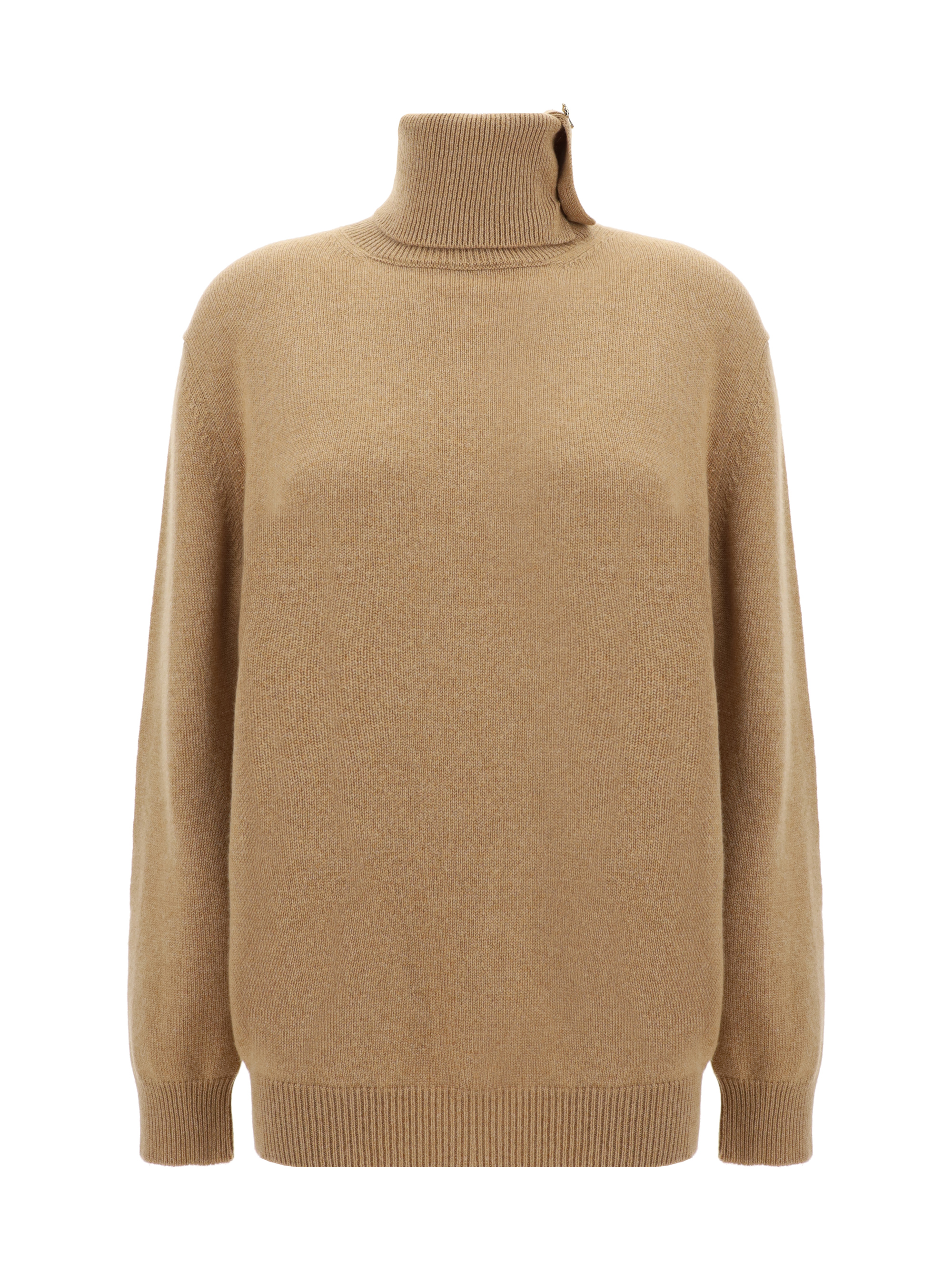 Shop Fabiana Filippi Turtleneck Sweater In Cammello