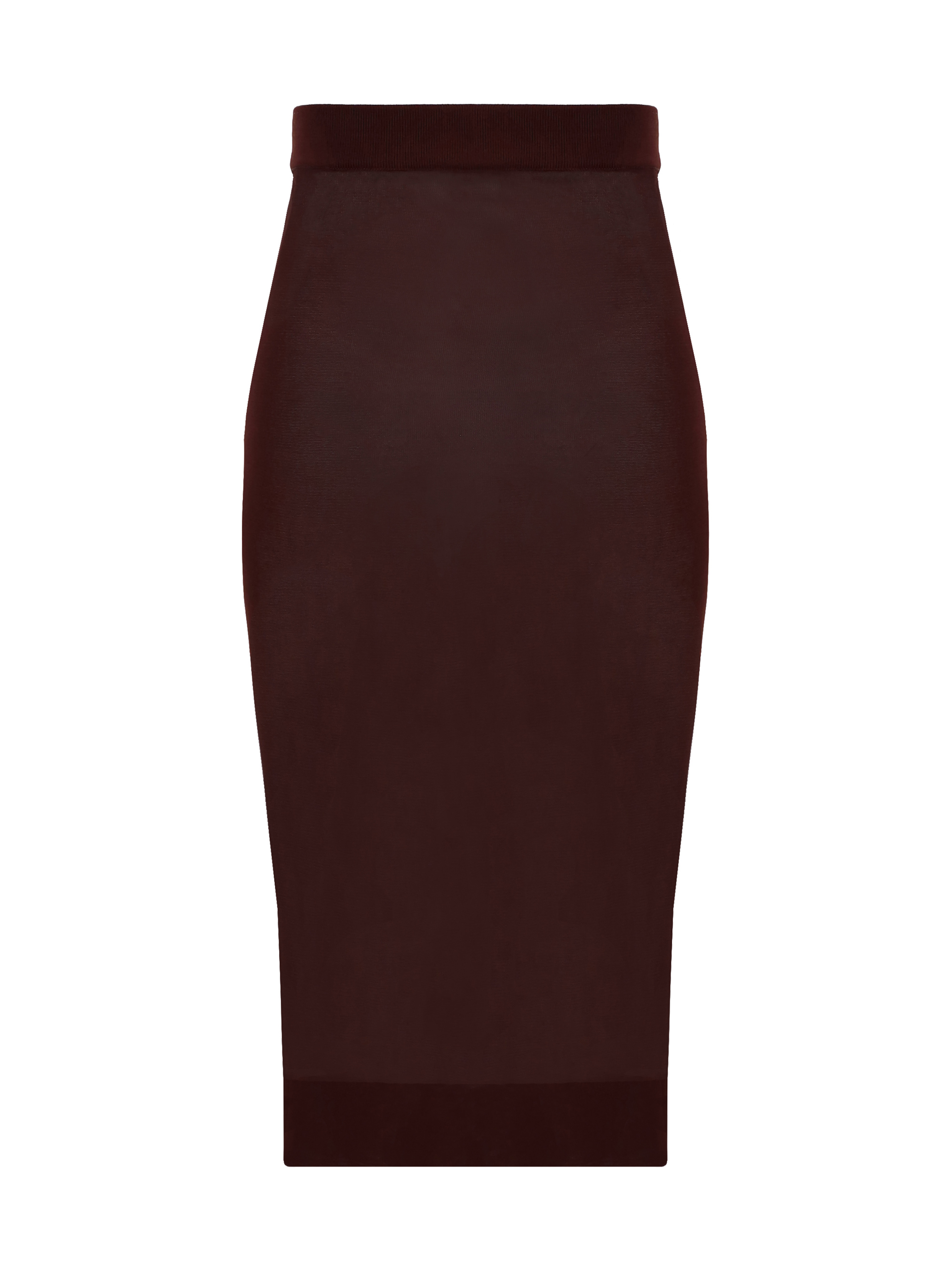 Saint Laurent Midi Skirt In Prugna/grigio/latte