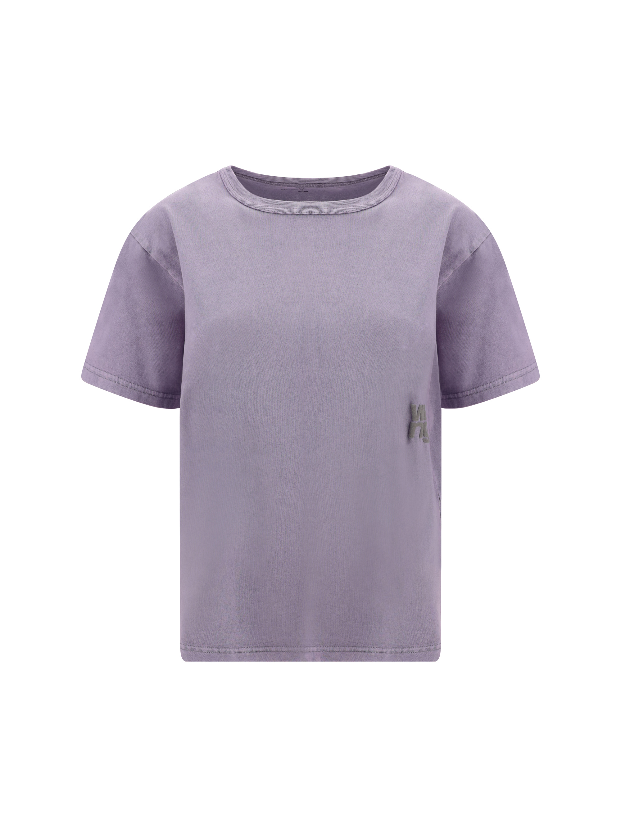 Shop Alexander Wang Essential T-shirt In Acid Pink Lavender