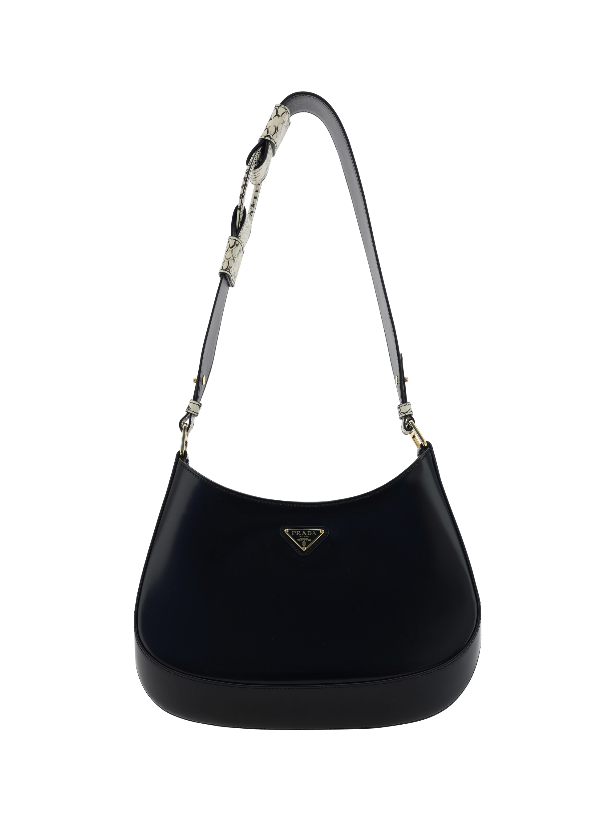 Shop Prada Shoulder Bag In Nero+roccia 1