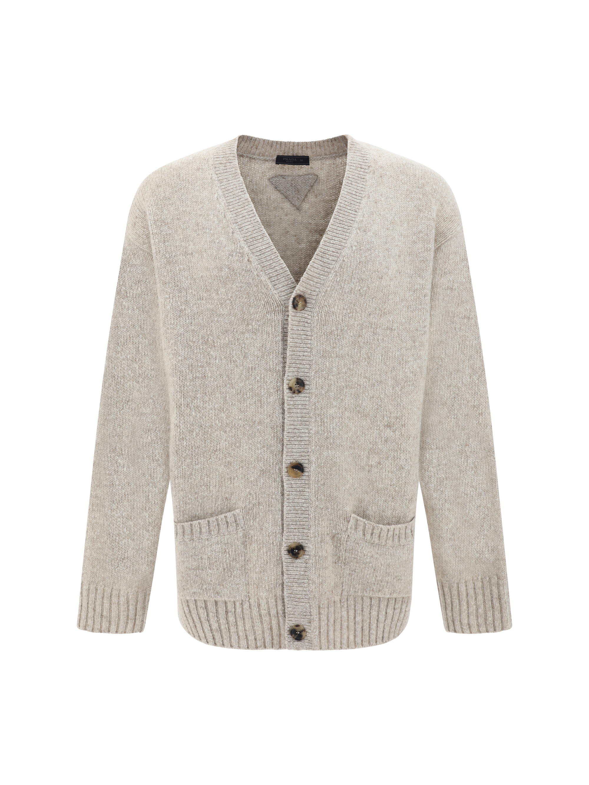 Shop Prada Cardigan In Deserto