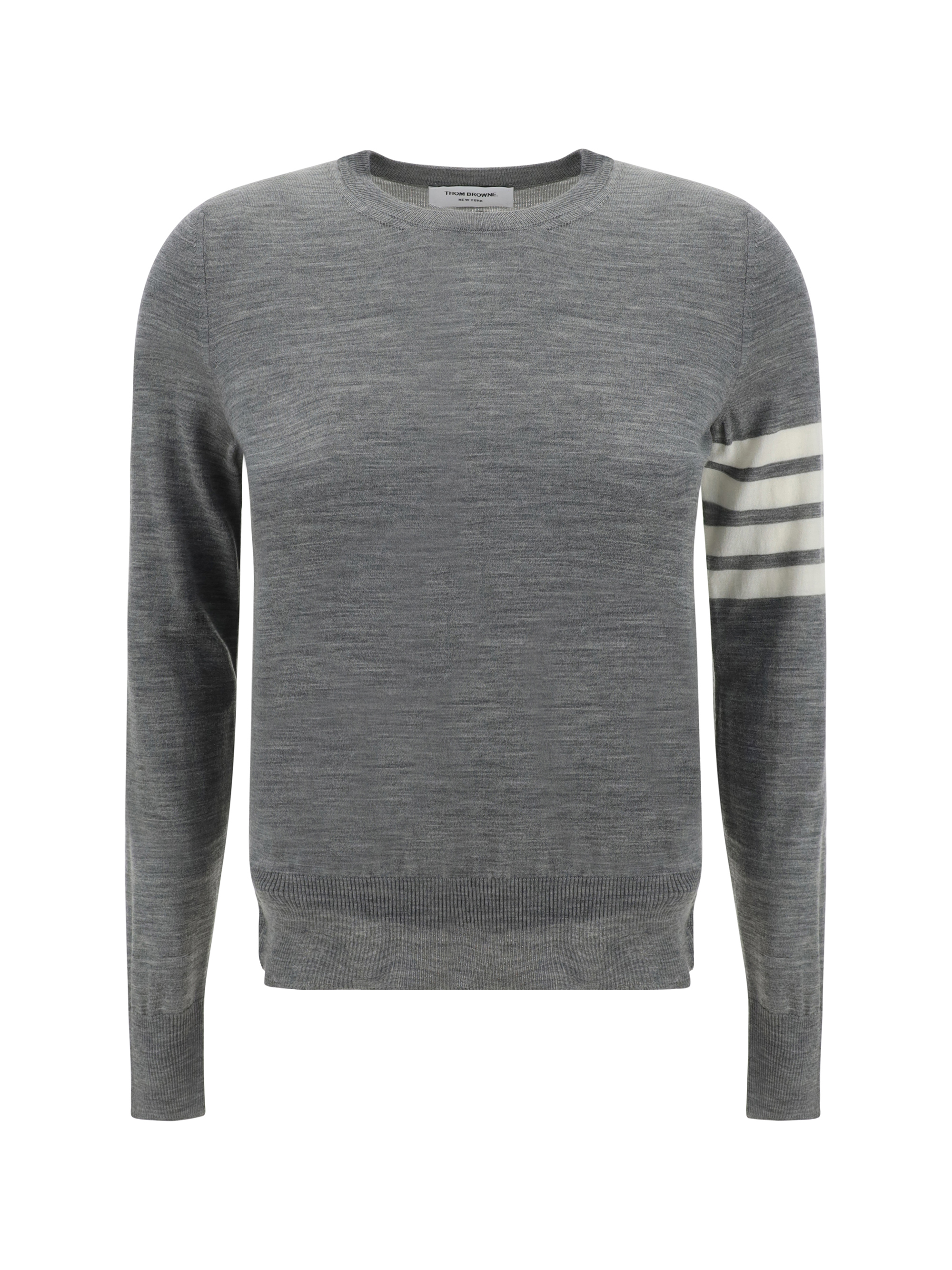 Shop Thom Browne Sweater In Lt Grey