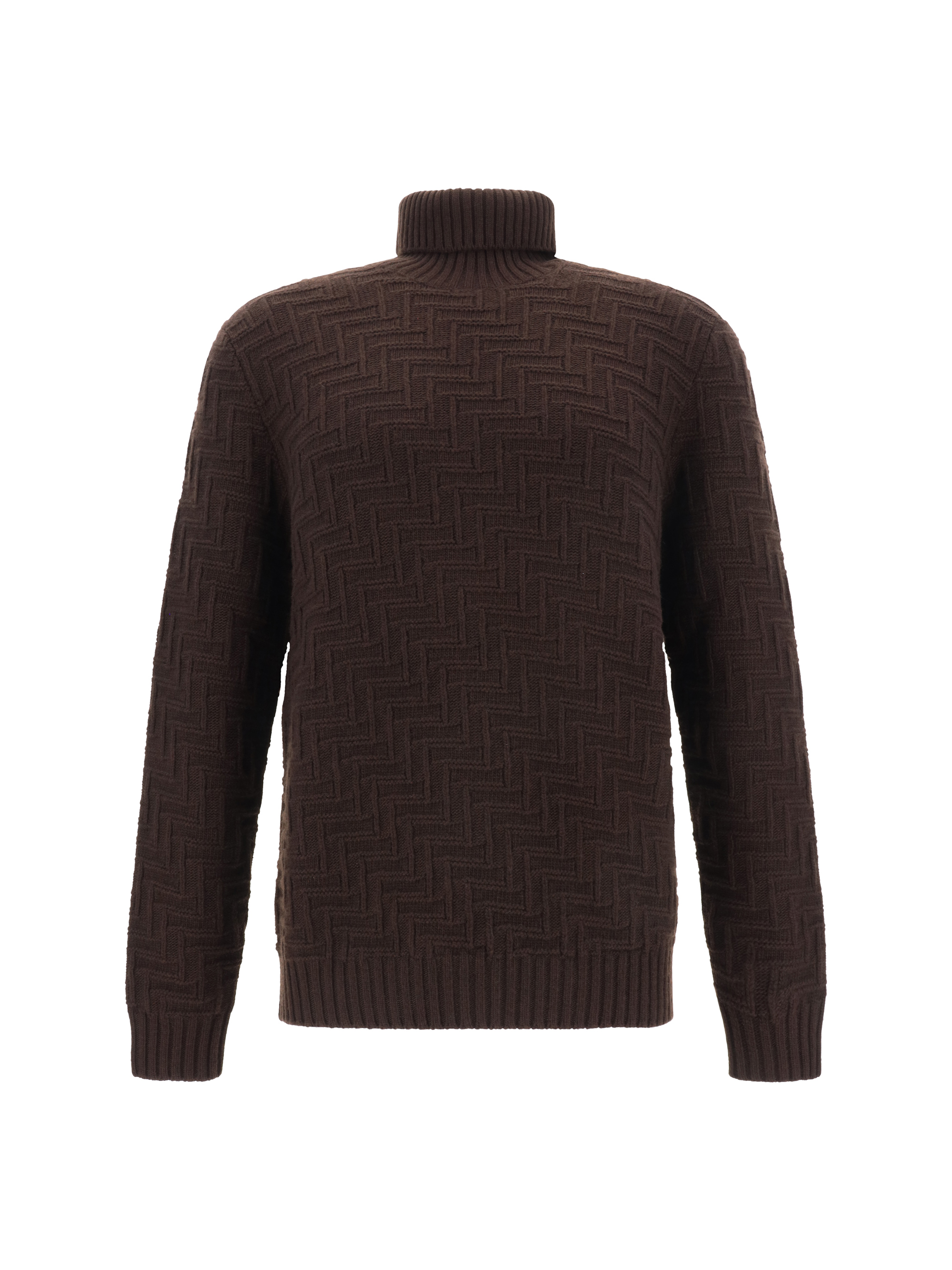 Shop Prada Turtleneck Sweater In Cacao