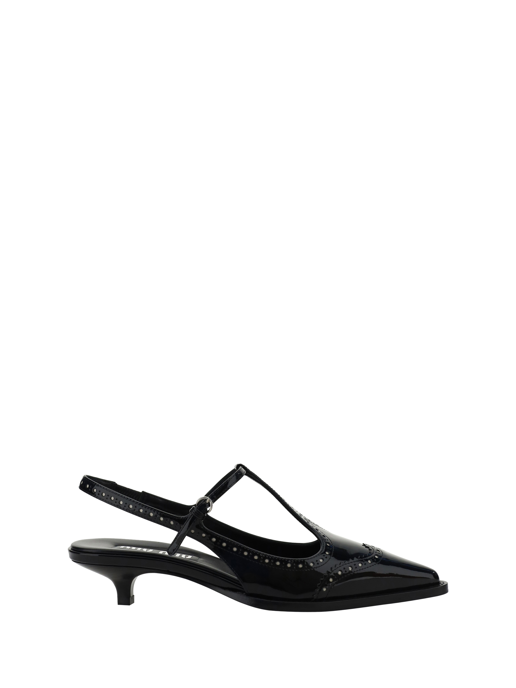 Shop Miu Miu Pumps In Nero+avorio