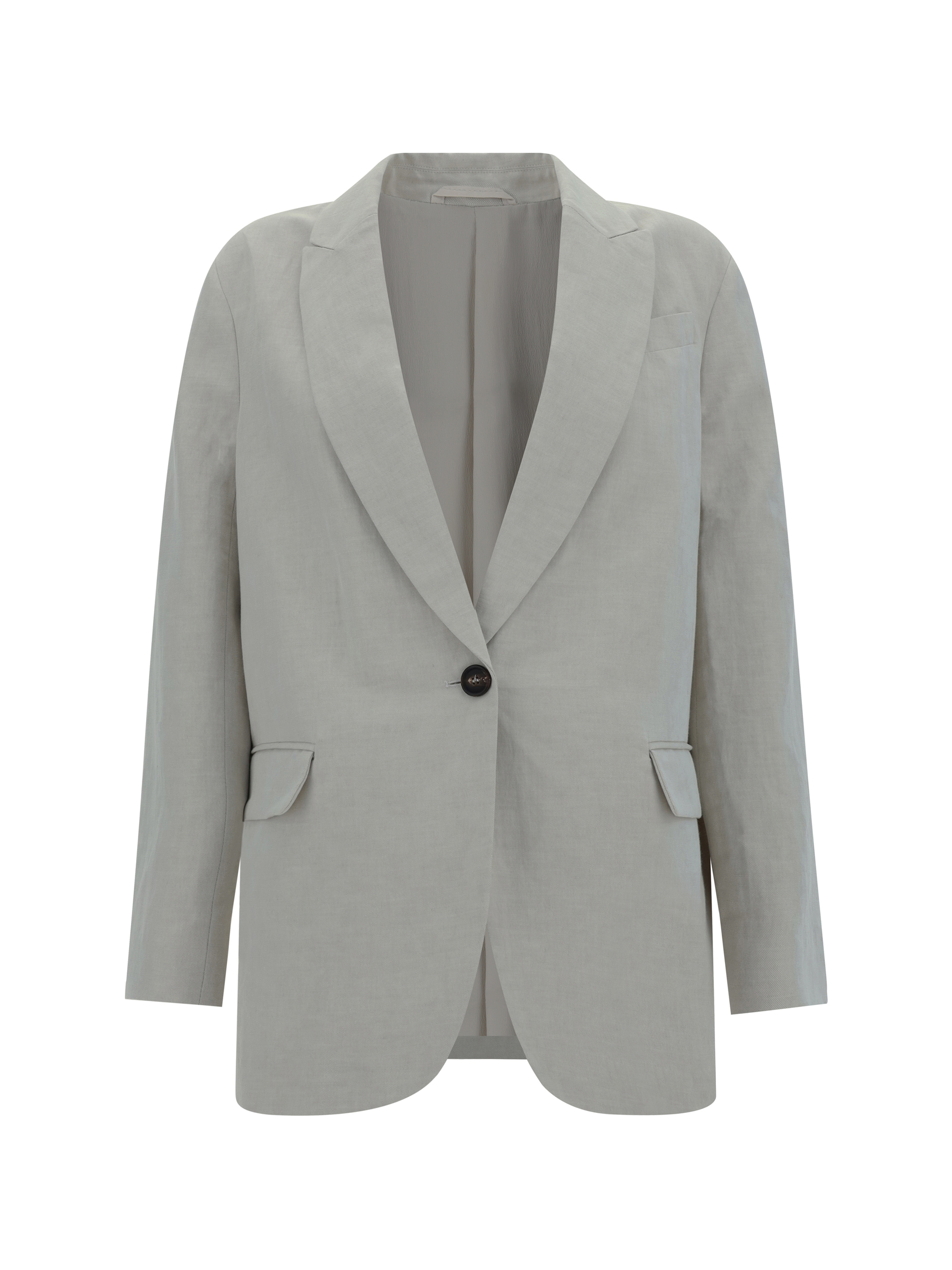 Shop Brunello Cucinelli Blazer Jacket In Beige Freddo