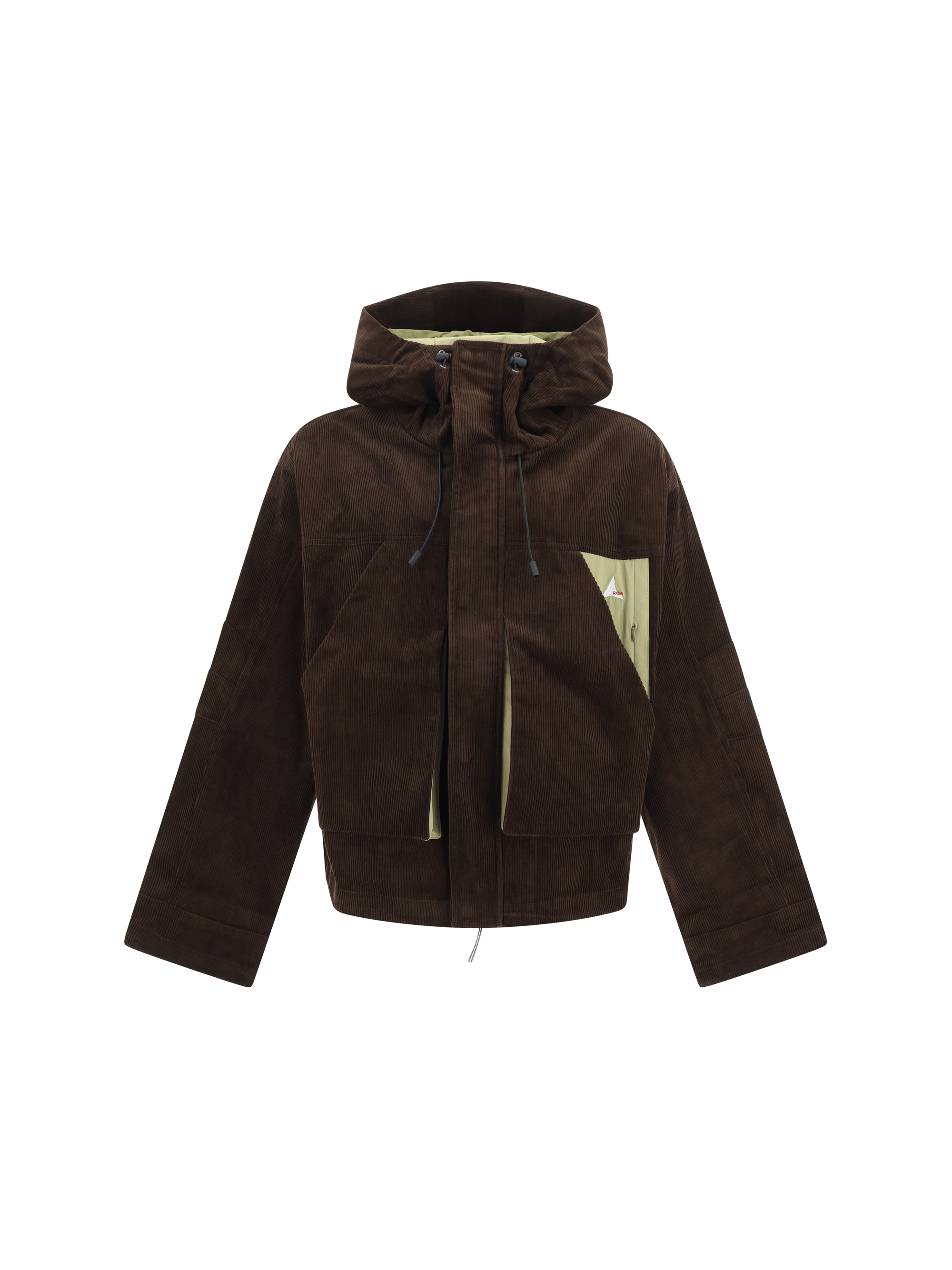 Shop Roa Corduroy Jacket In Olive Drab