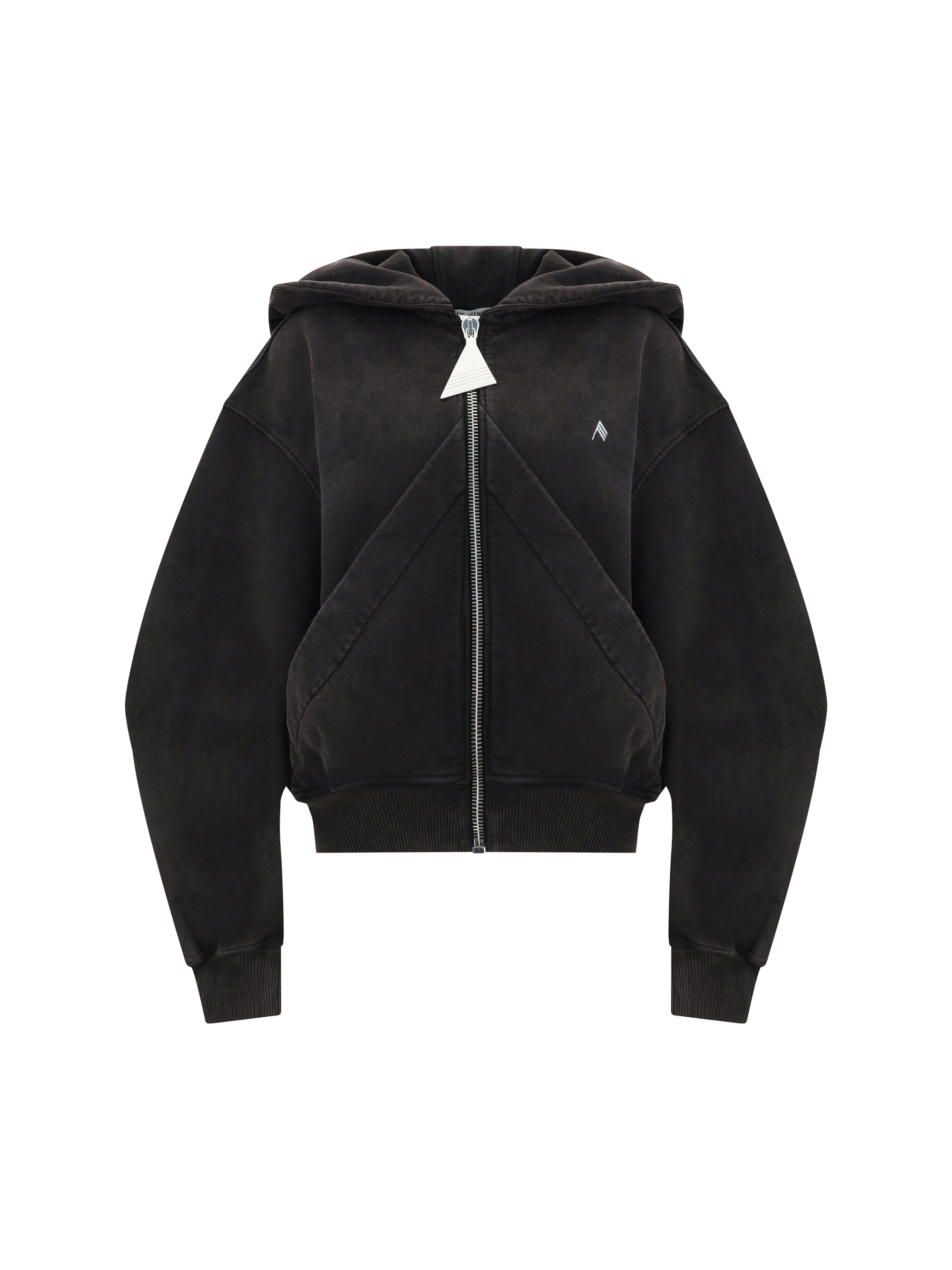 Shop Attico Hoodie In Faded Black