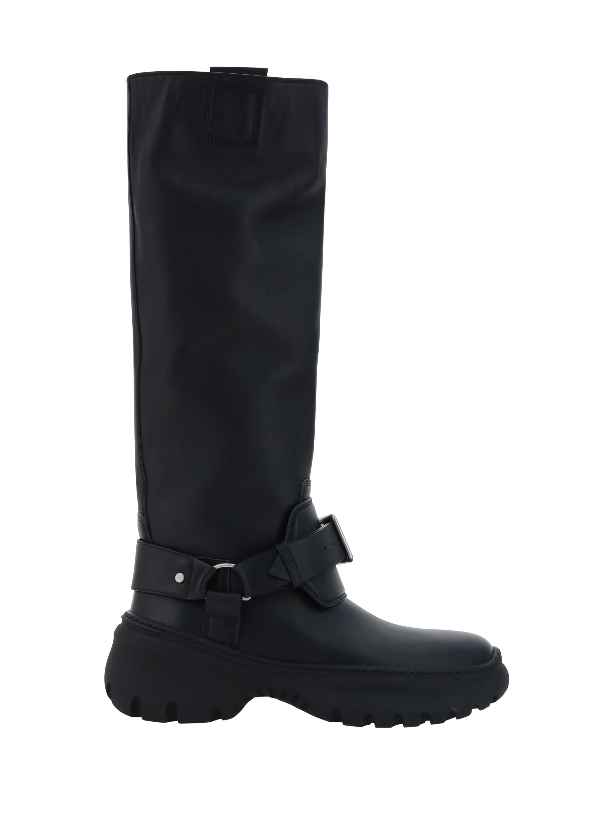 Shop Burberry Stomp Boots In Black