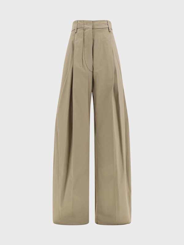 Cotton Wide Leg Pants