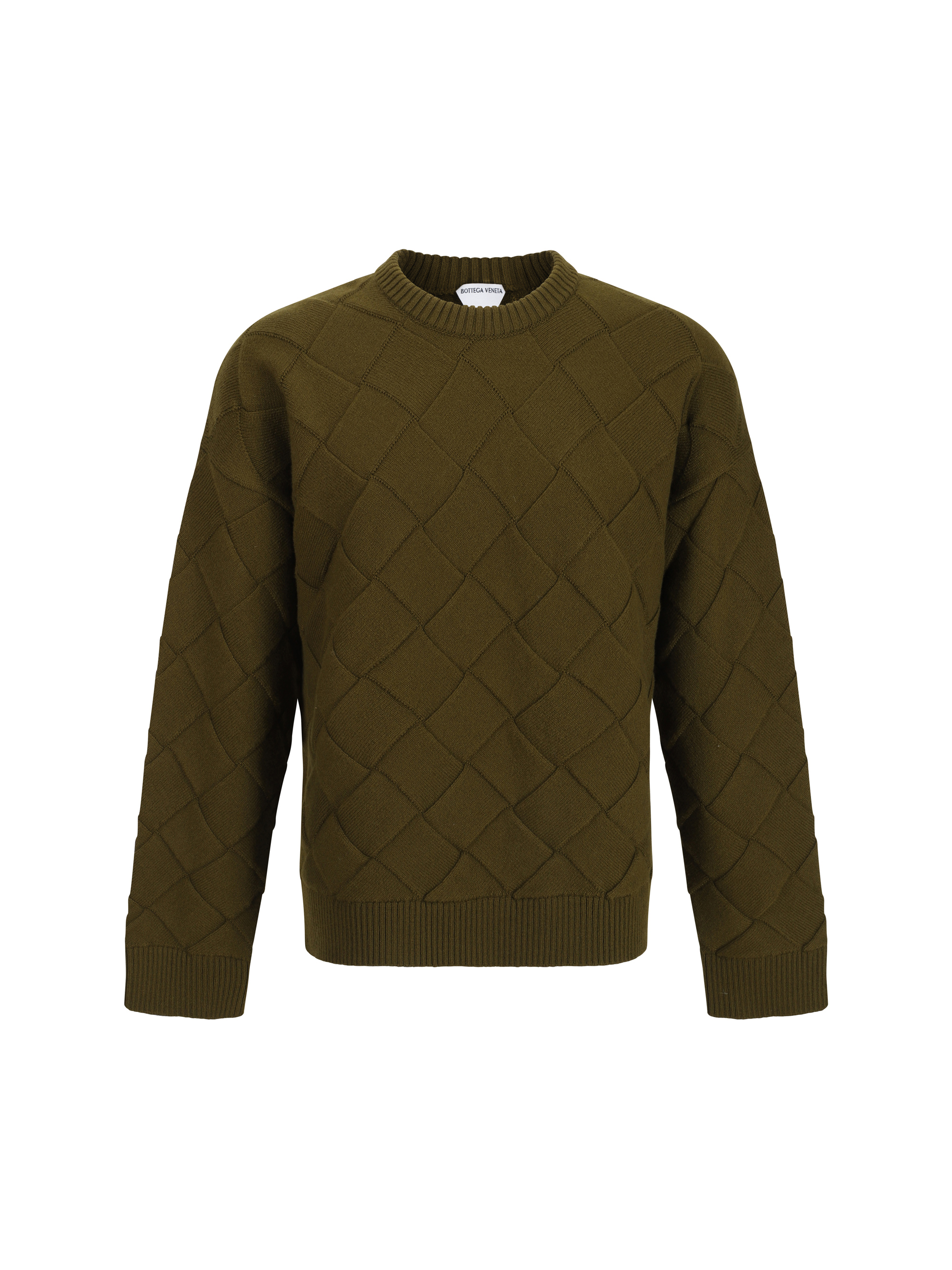 Shop Bottega Veneta Sweater In Olive Oil