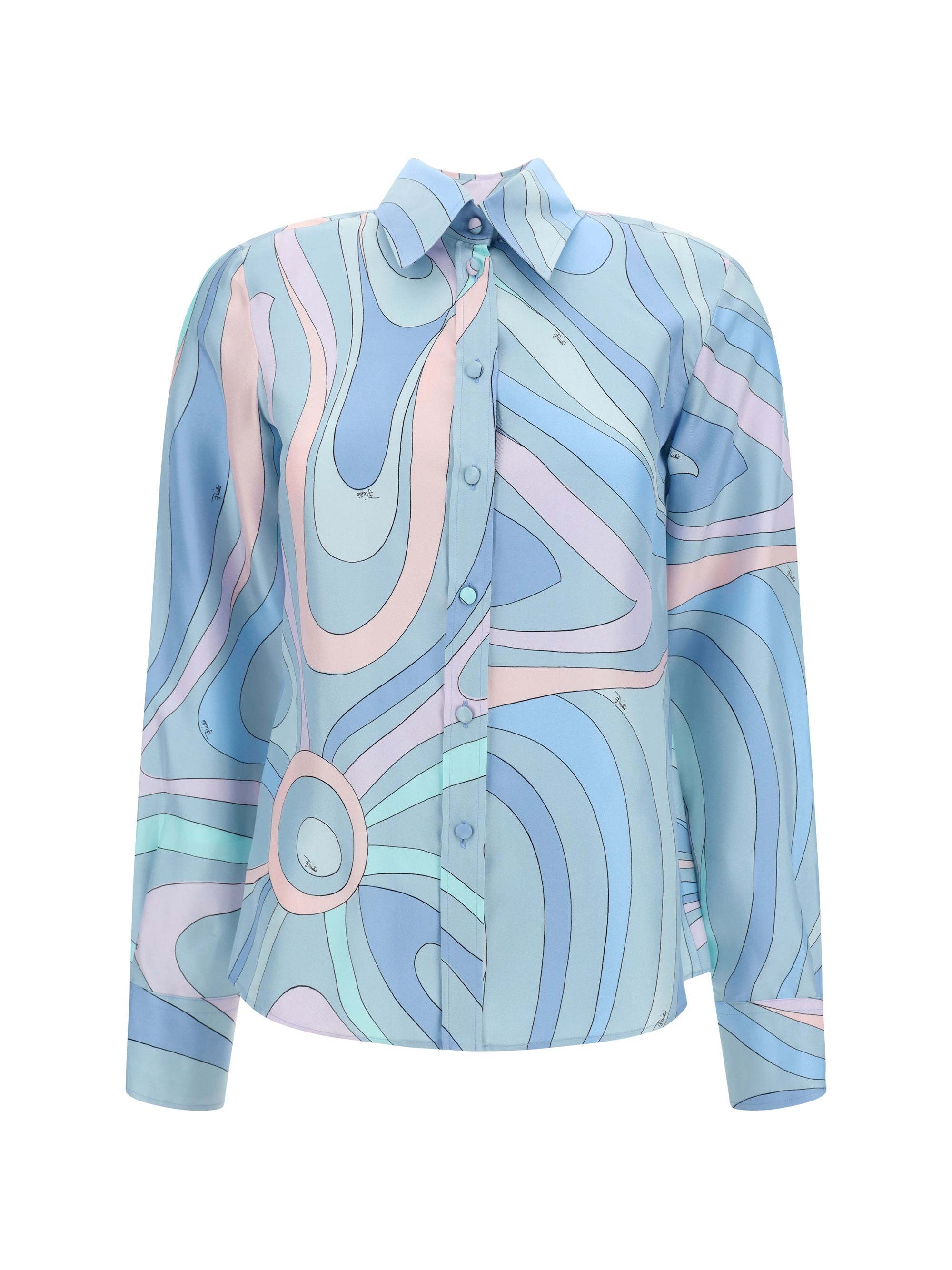 Shop Pucci Shirt In Celeste