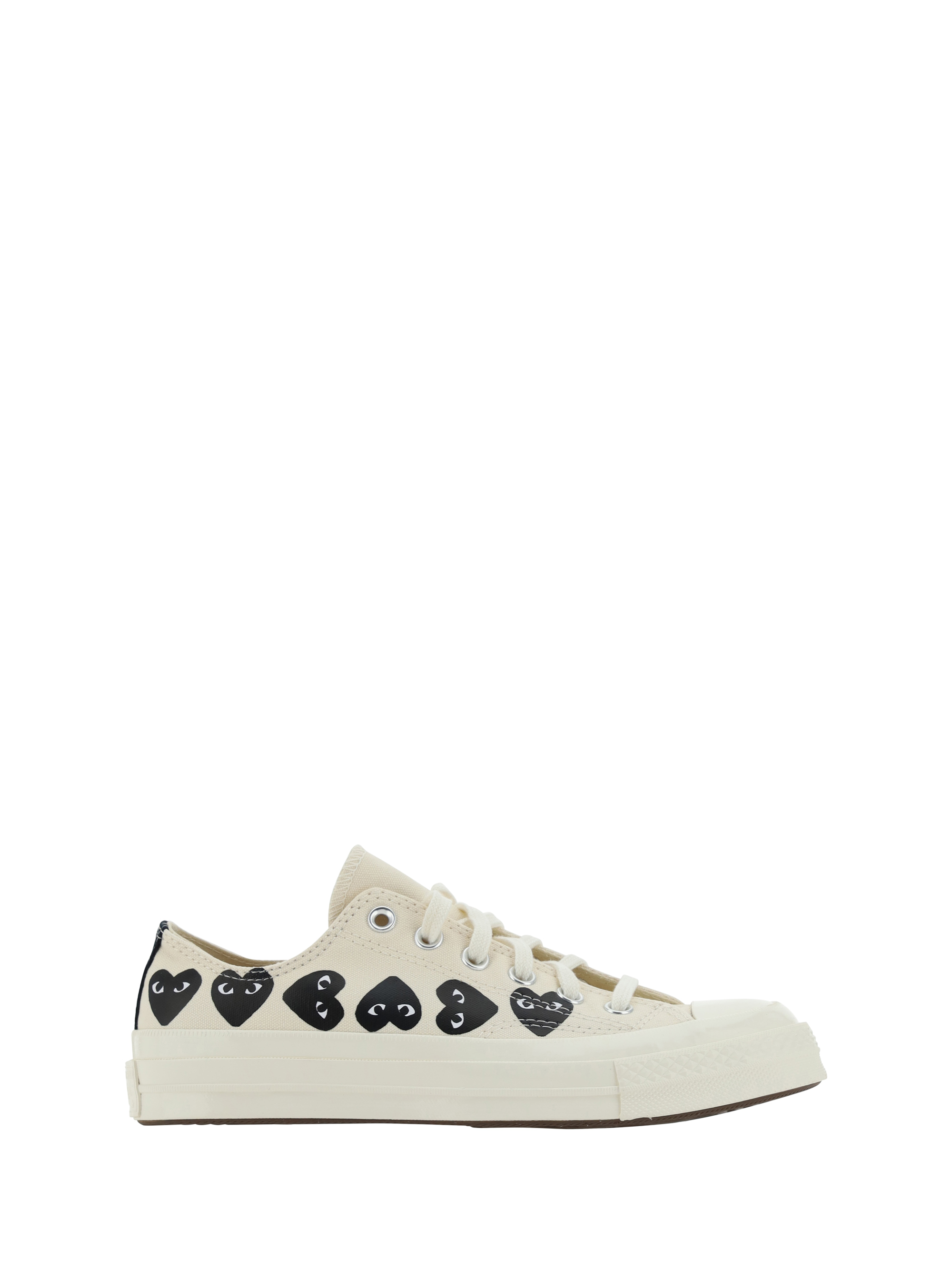 Shop Comme Des Garçons Play X Converse Multi Heart Sneakers In White