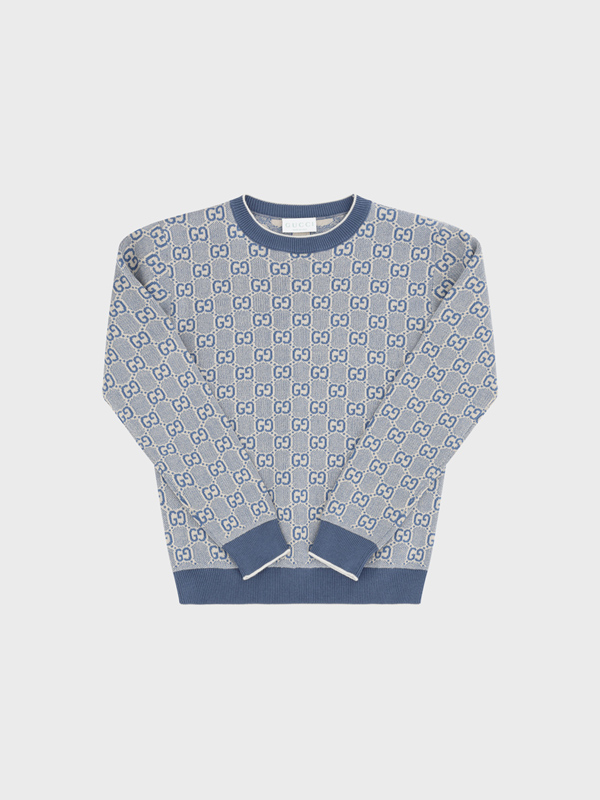 Cotton GG Sweater for Boy