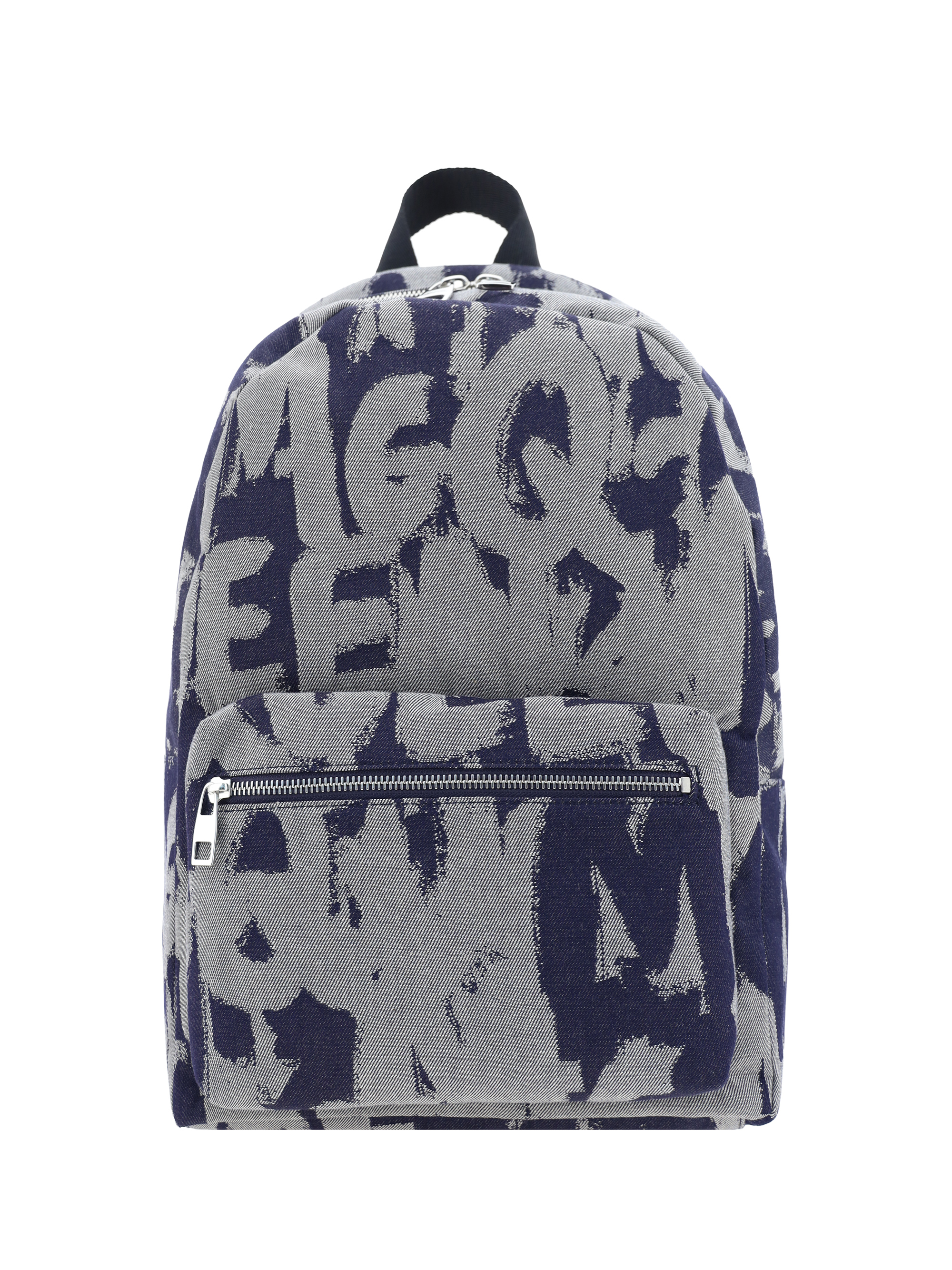 Shop Alexander Mcqueen Metropolitan Backpack In Dk Blue/ivory/black