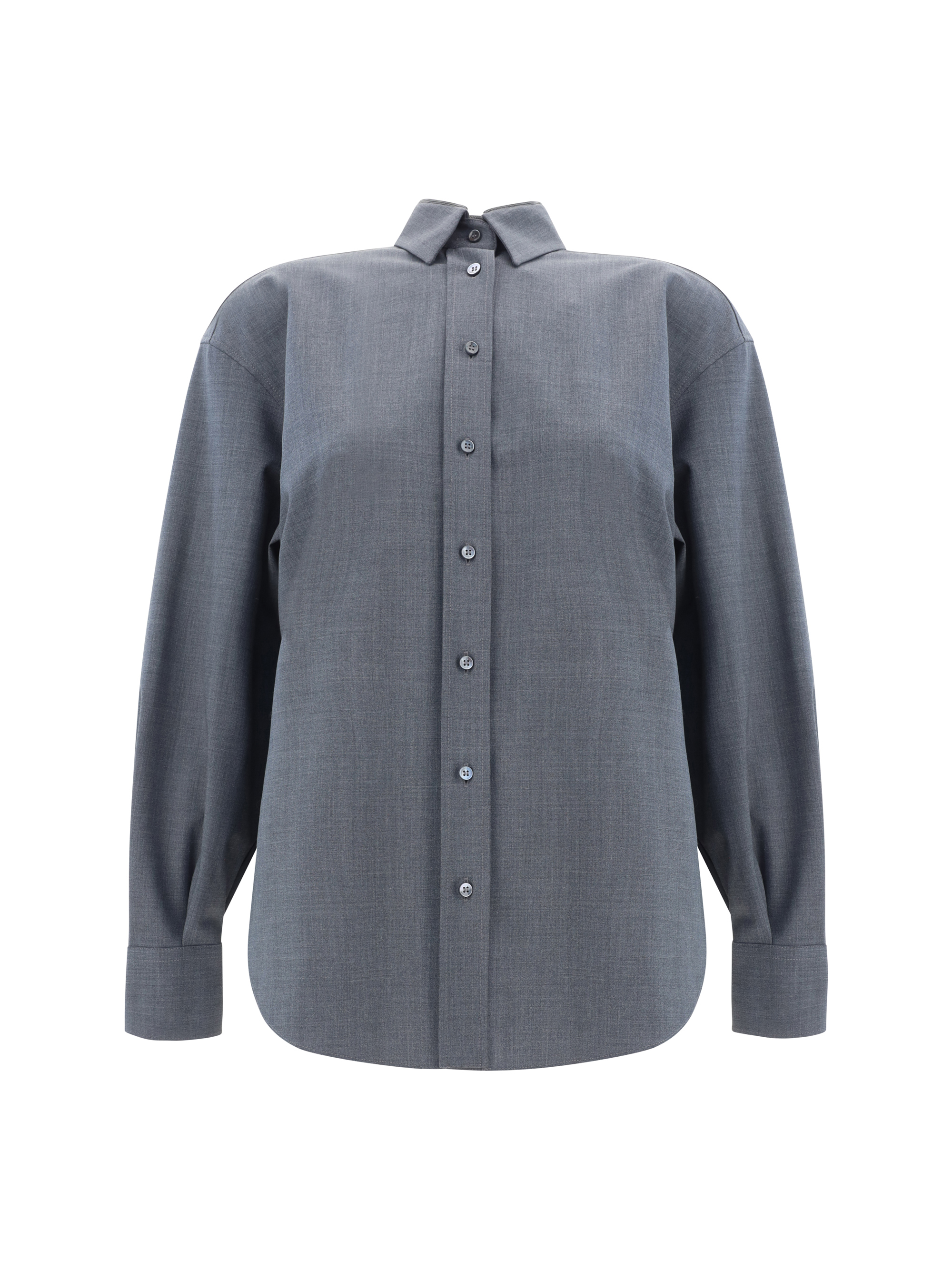 Shop Brunello Cucinelli Shirt In Grigio Lignite