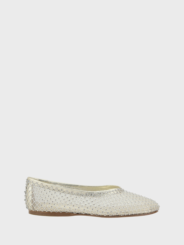 Strass Mesh Ballerinas