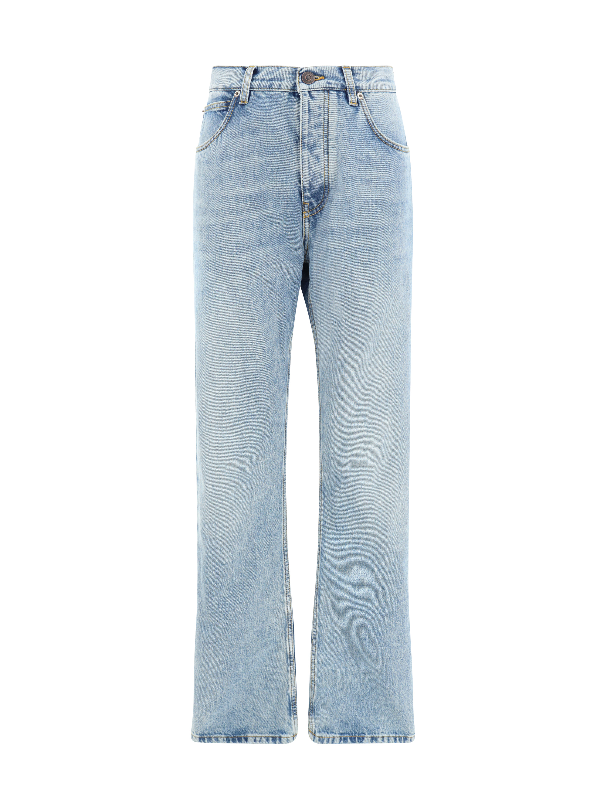 Shop Balenciaga Jeans In Iced Blue