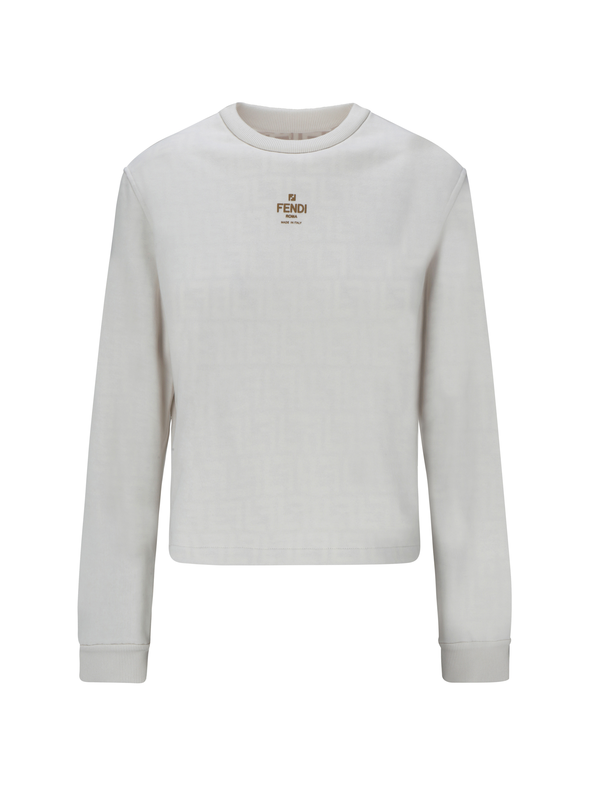 Fendi Sweatshirt In Penelope/panna