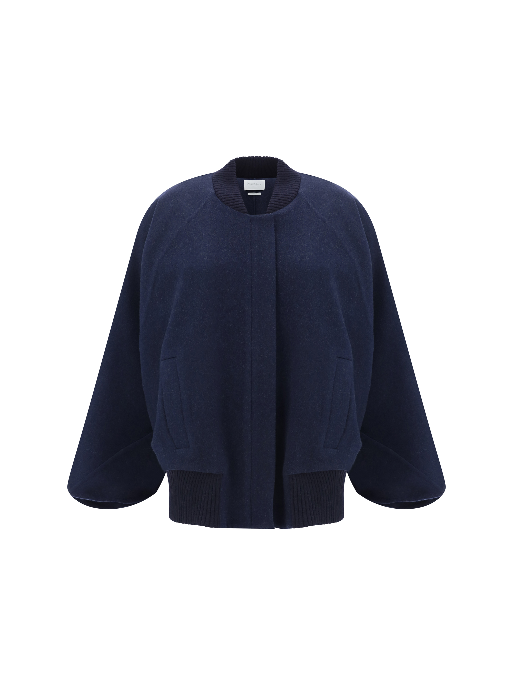 Max Mara Zenone Jacket In Blu Marino