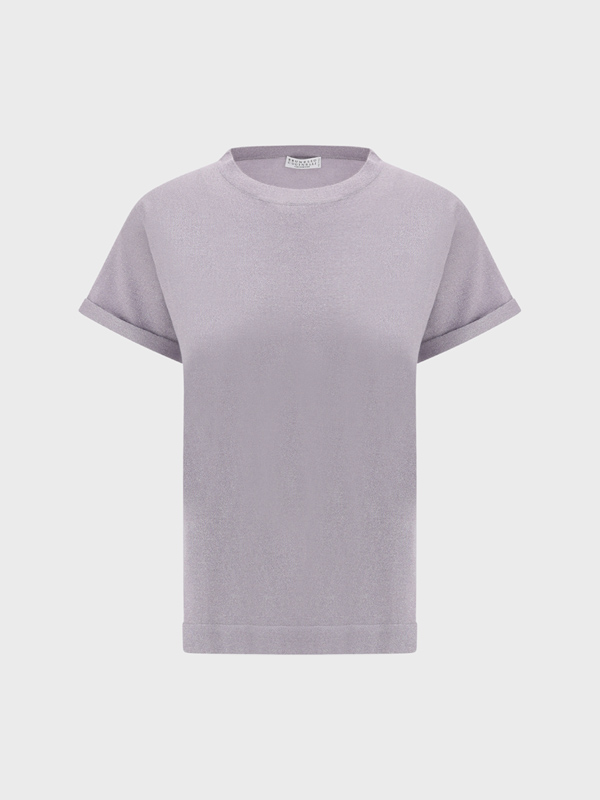 T-Shirt glitter in cashmere