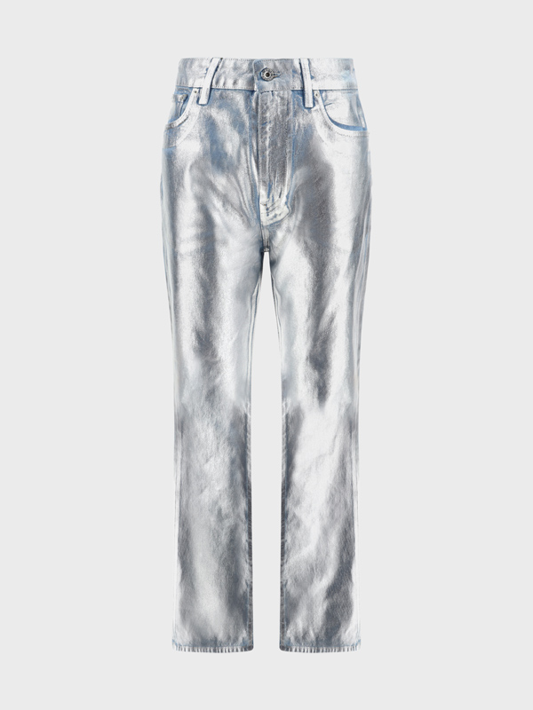 Silver Metallic Pants 
