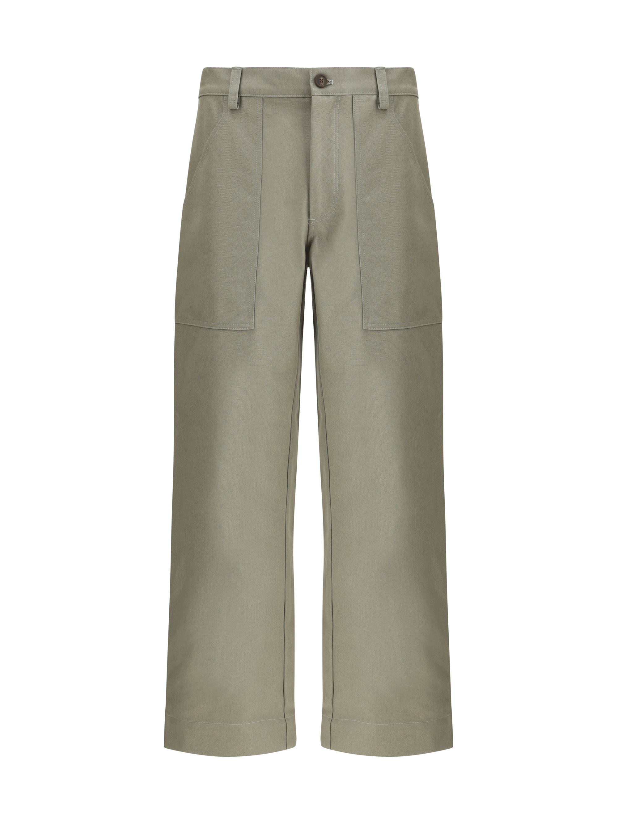 Shop Maison Kitsuné Workwear Pants In Pebble