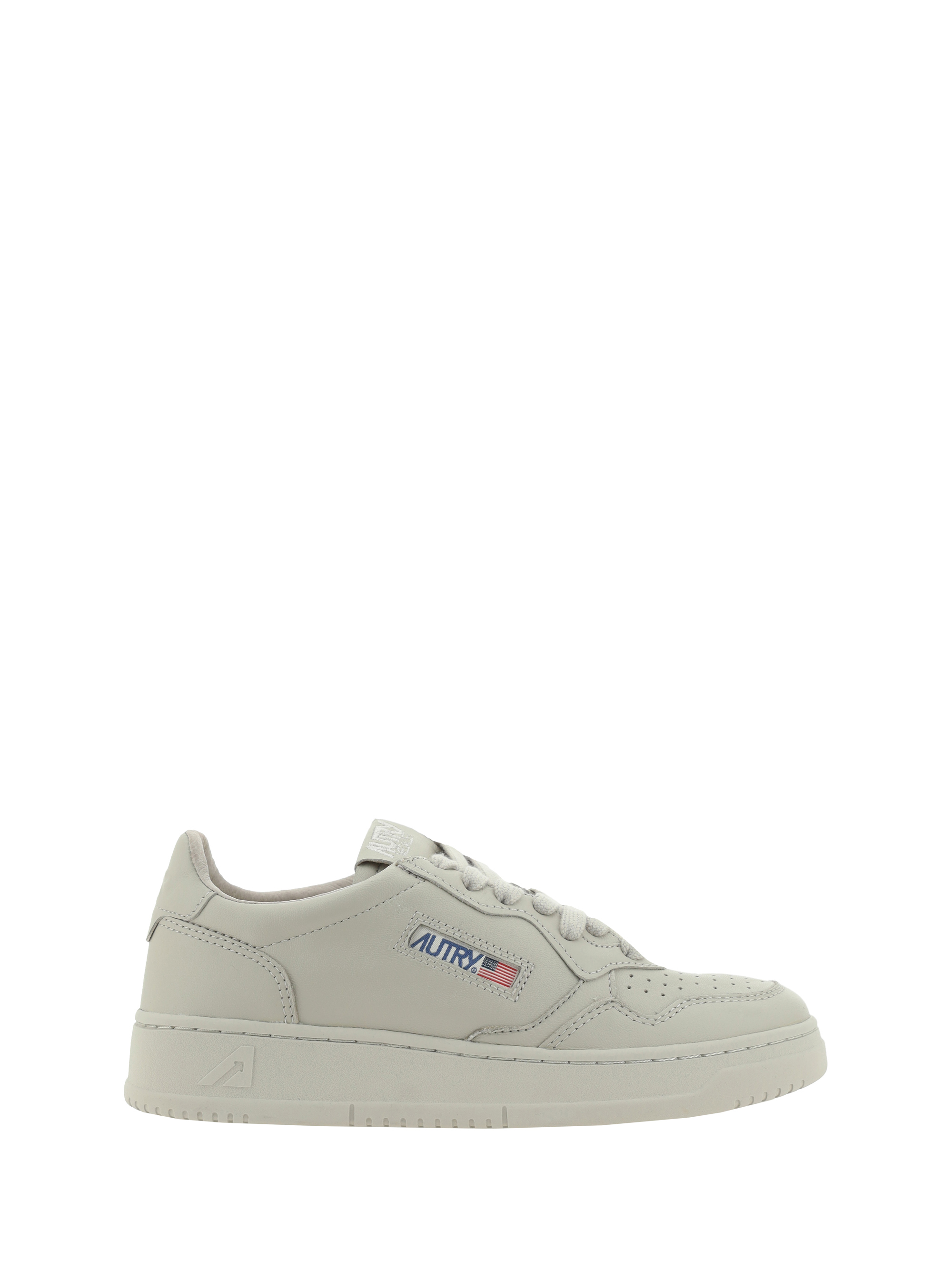 Shop Autry Medalist Low Sneakers In Beige