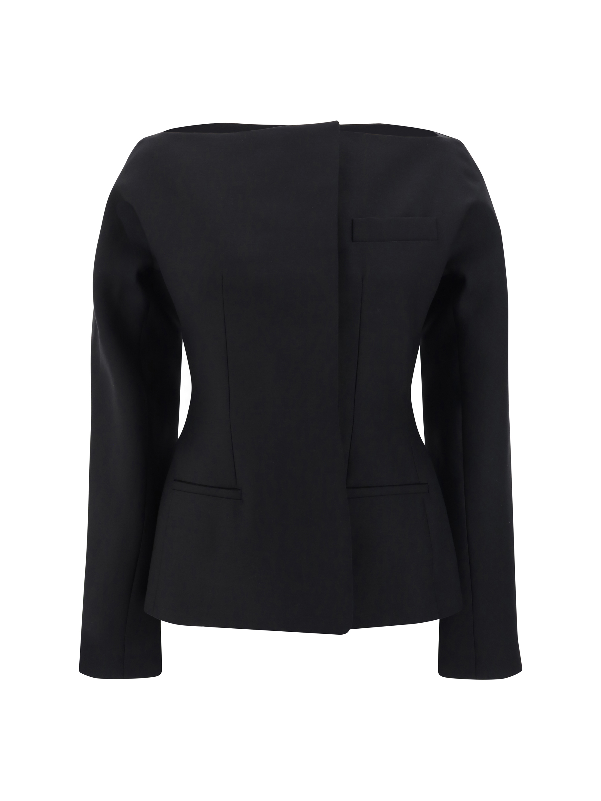 Shop Jacquemus Giacca Blazer Spalla In Black