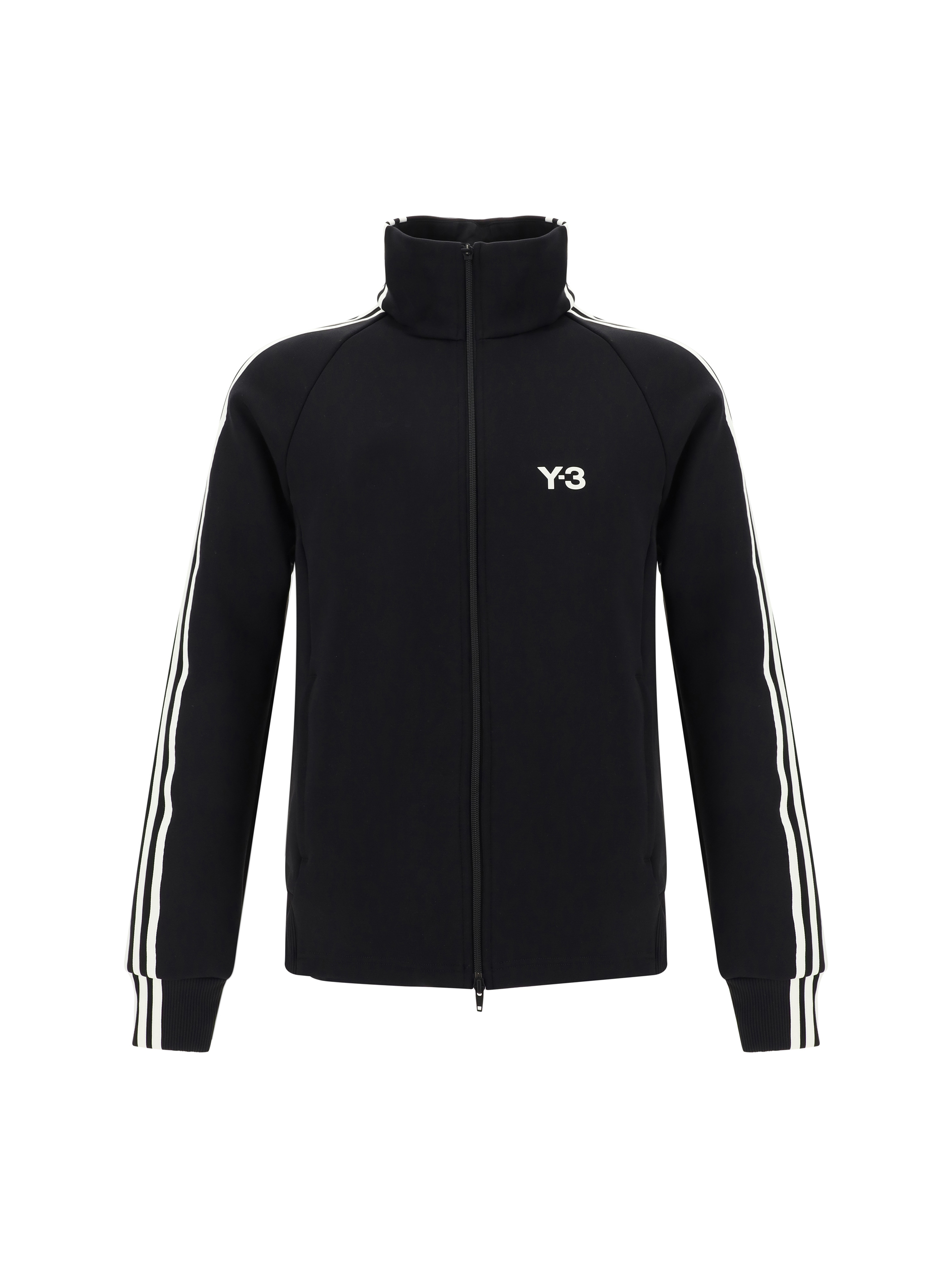 Shop Y-3 Track Sweatshirt In Black/owhite