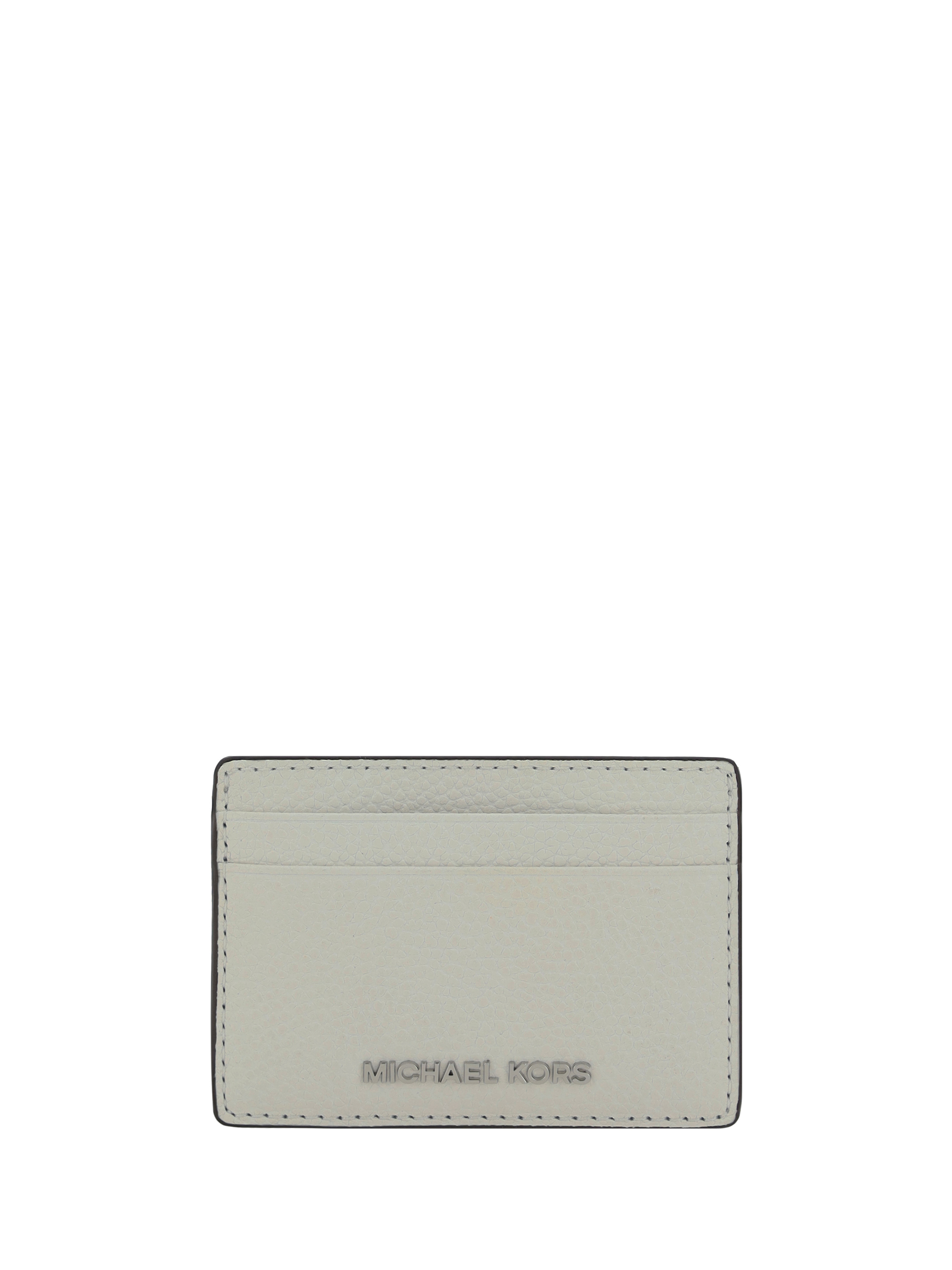 Shop Michael Kors Jet Set Card Holder In Optic White