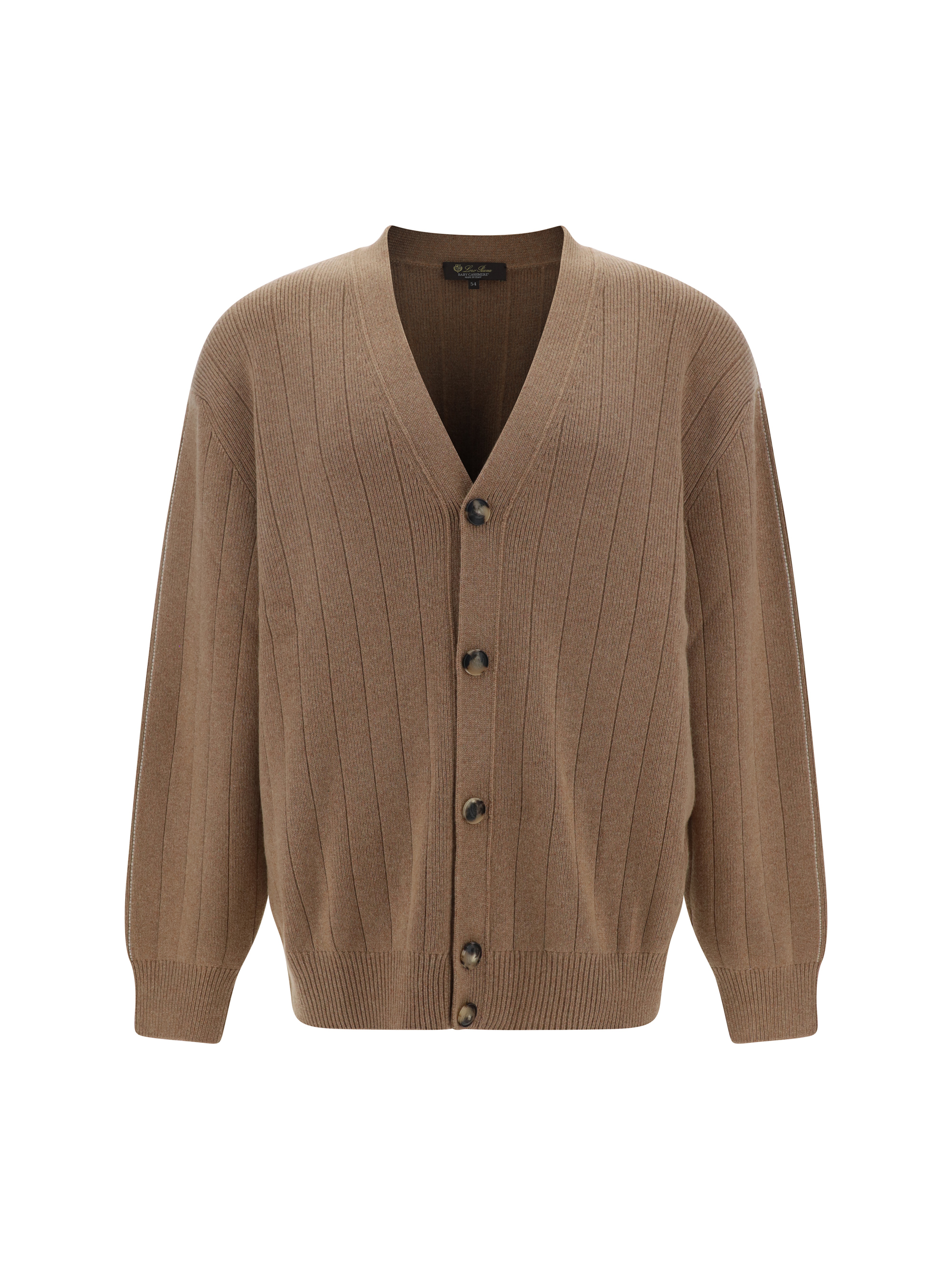 Shop Loro Piana Cardigan In Nutmeg See Mel-ivory Lace Mel