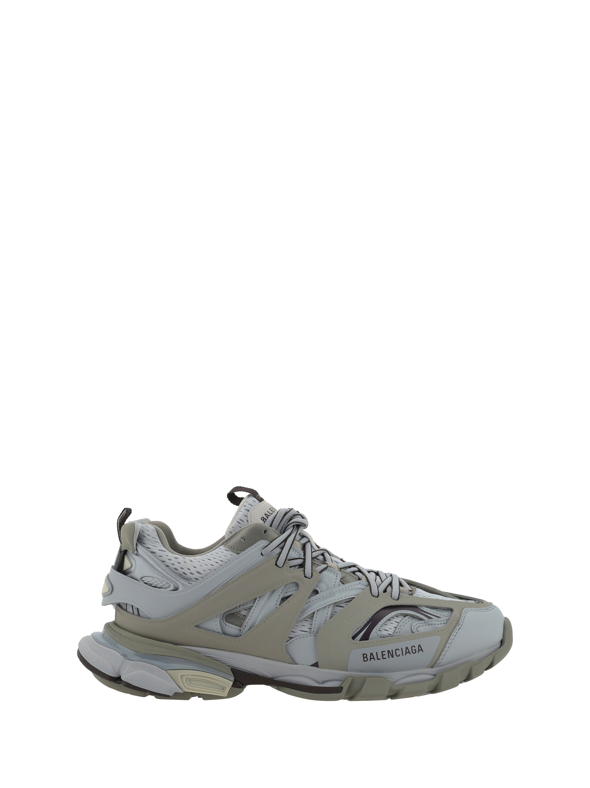 Shop Balenciaga Track Gradient Sneakers In Grey/taupe