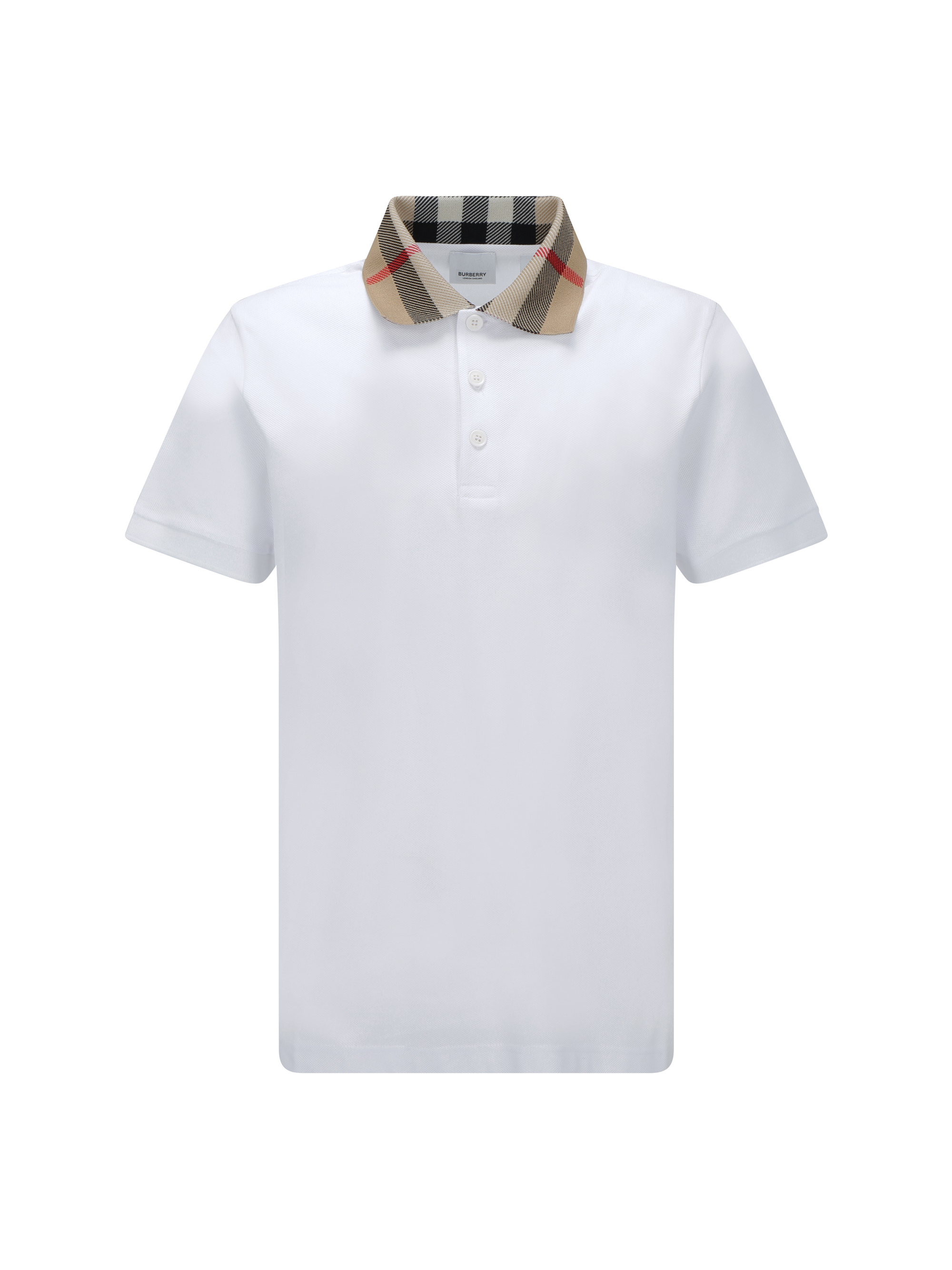 Shop Burberry Cody Polo Shirt In White