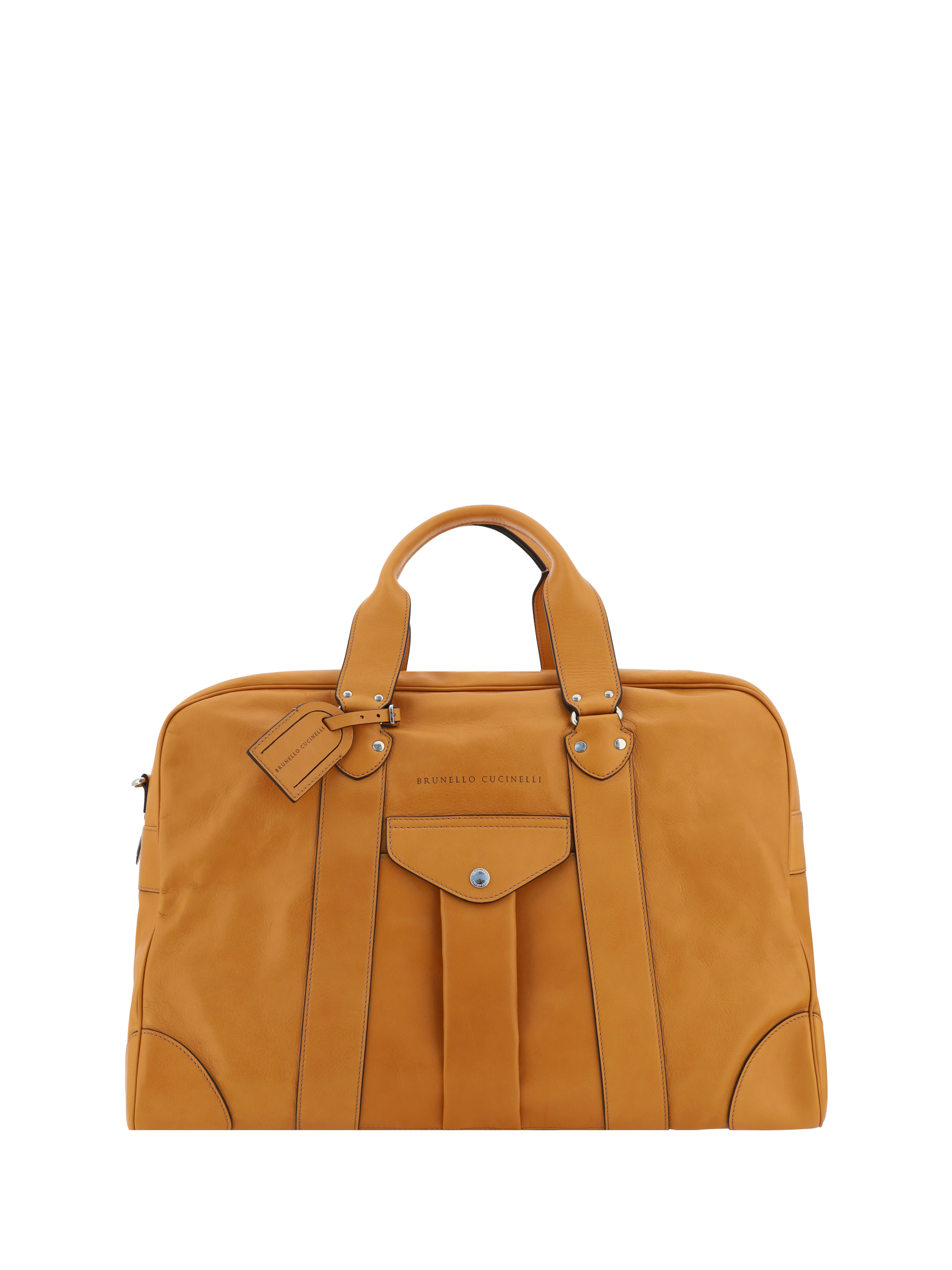 Shop Brunello Cucinelli Travel Bag In Naturale