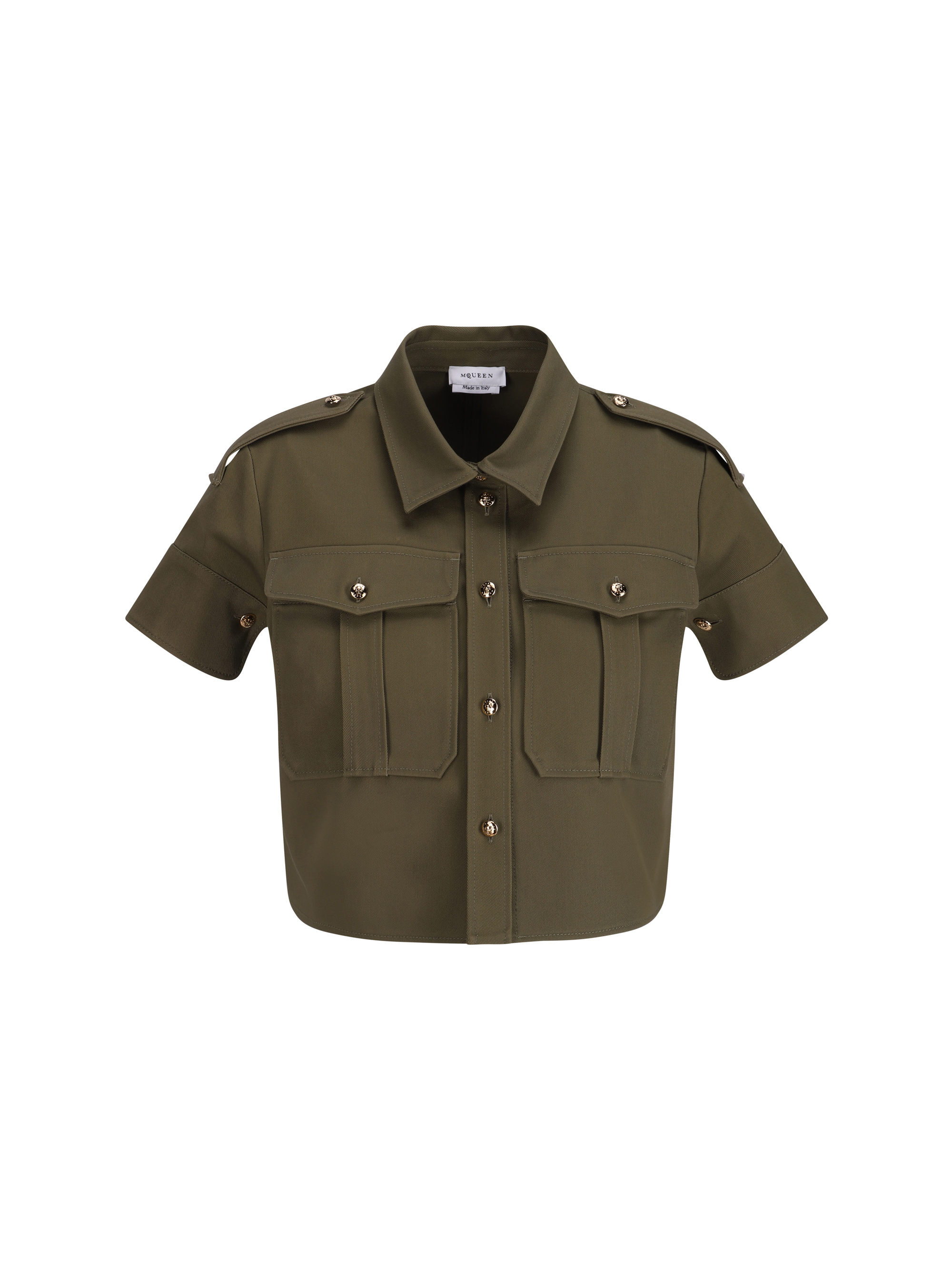 Shop Alexander Mcqueen Shirt In Military Green