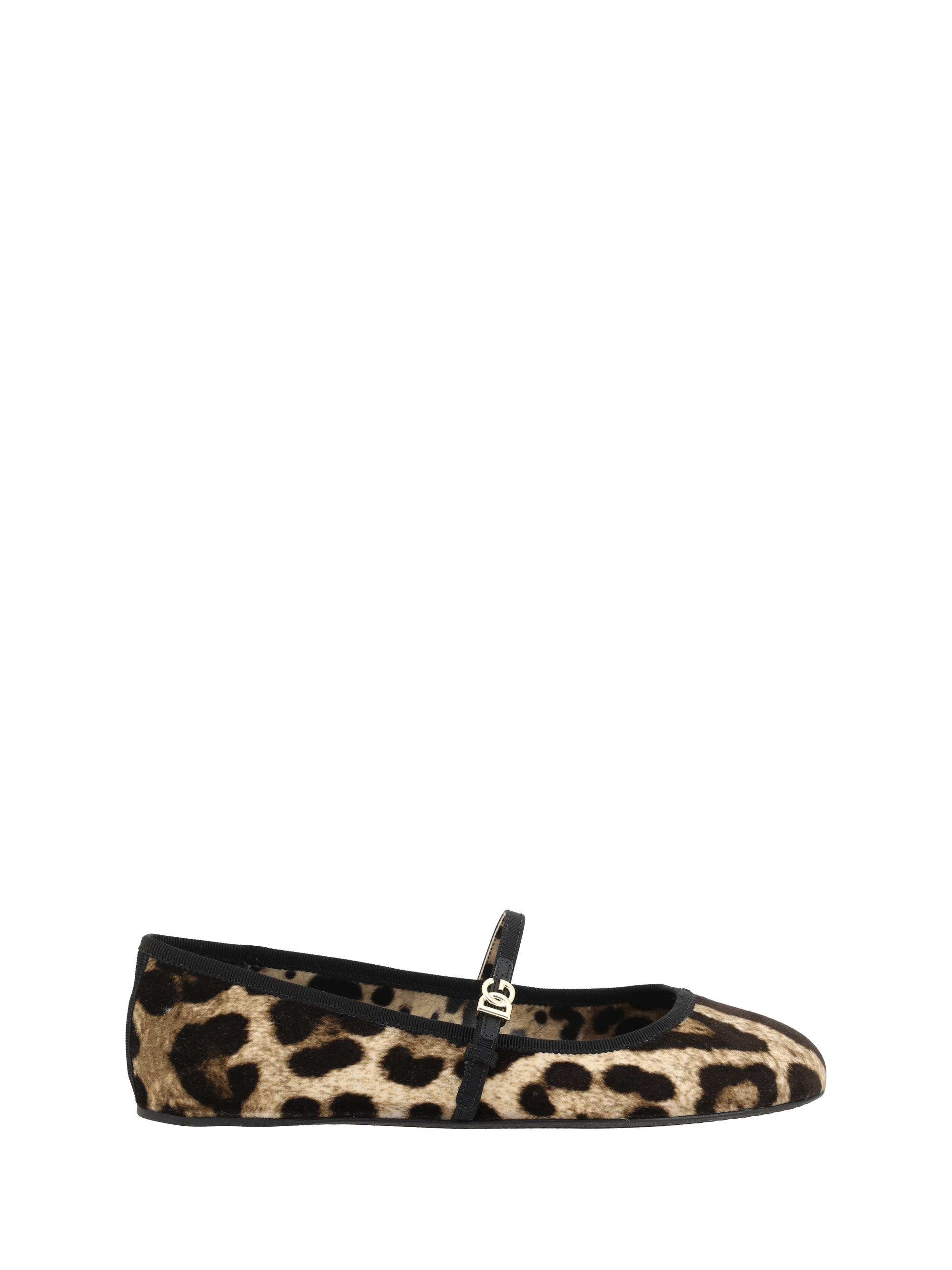 Shop Dolce & Gabbana Leopard-print Ballerinas In Leo New