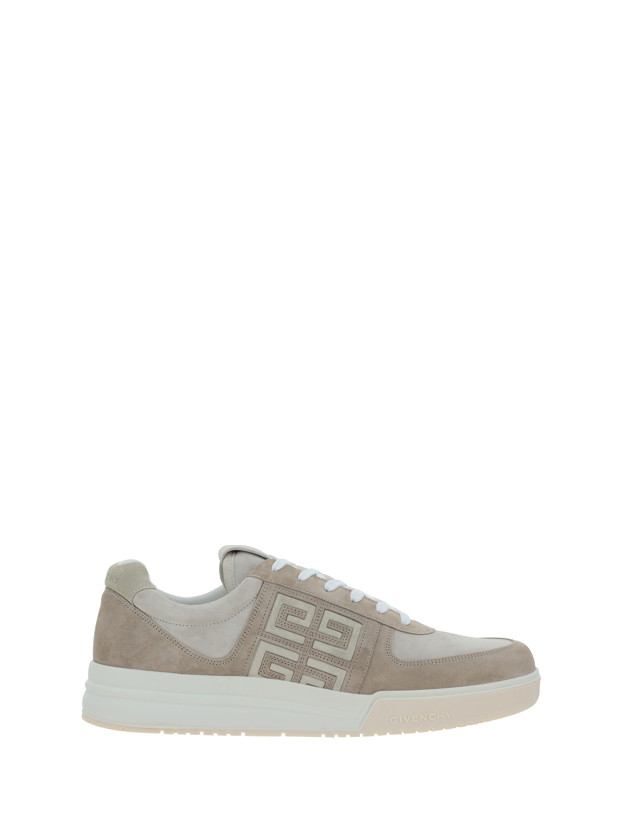 Shop Givenchy G4 Low Sneakers In Beige/white