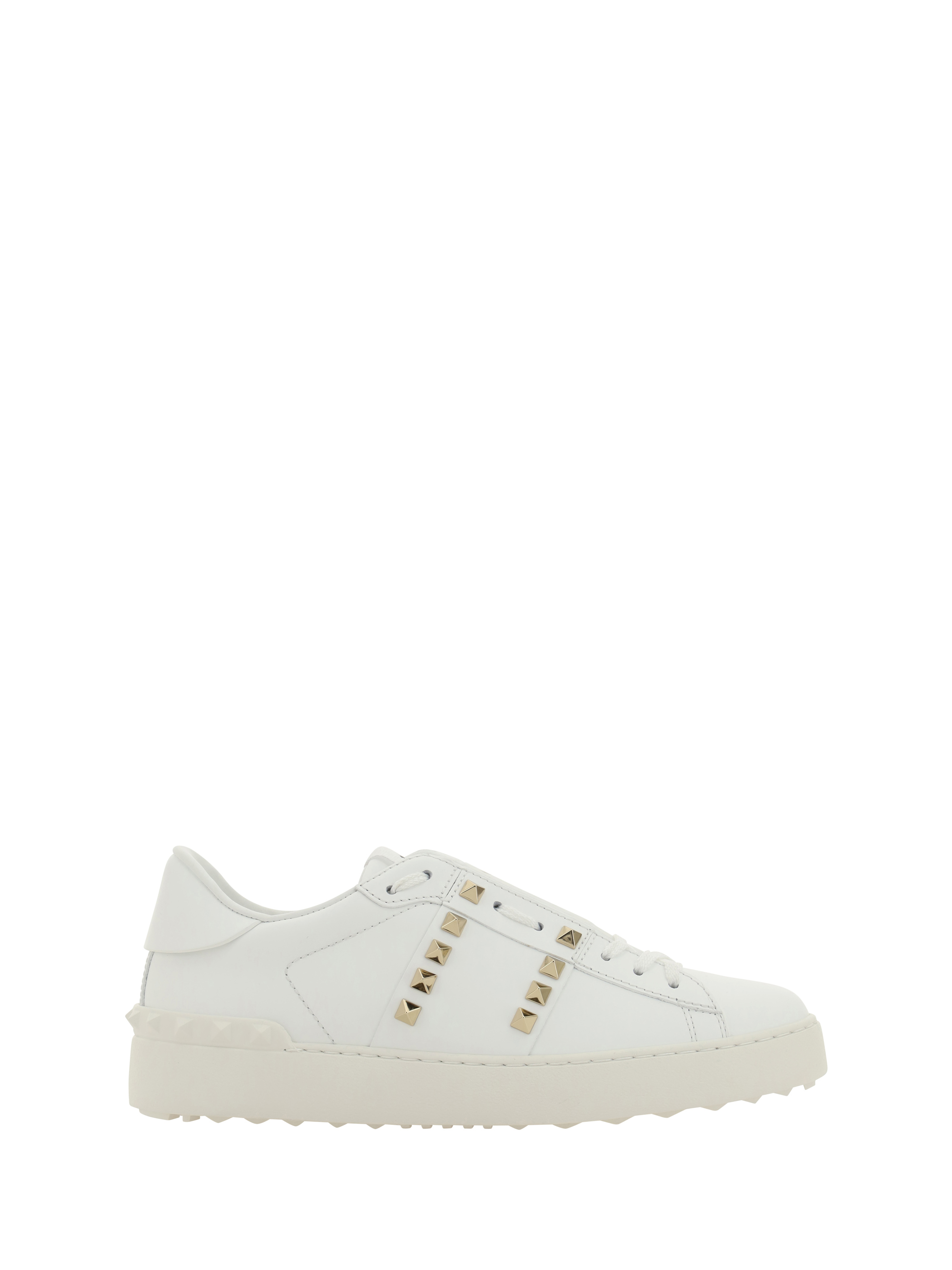 Shop Valentino Garavani Rockstud Untitled Sneakers In Bianco