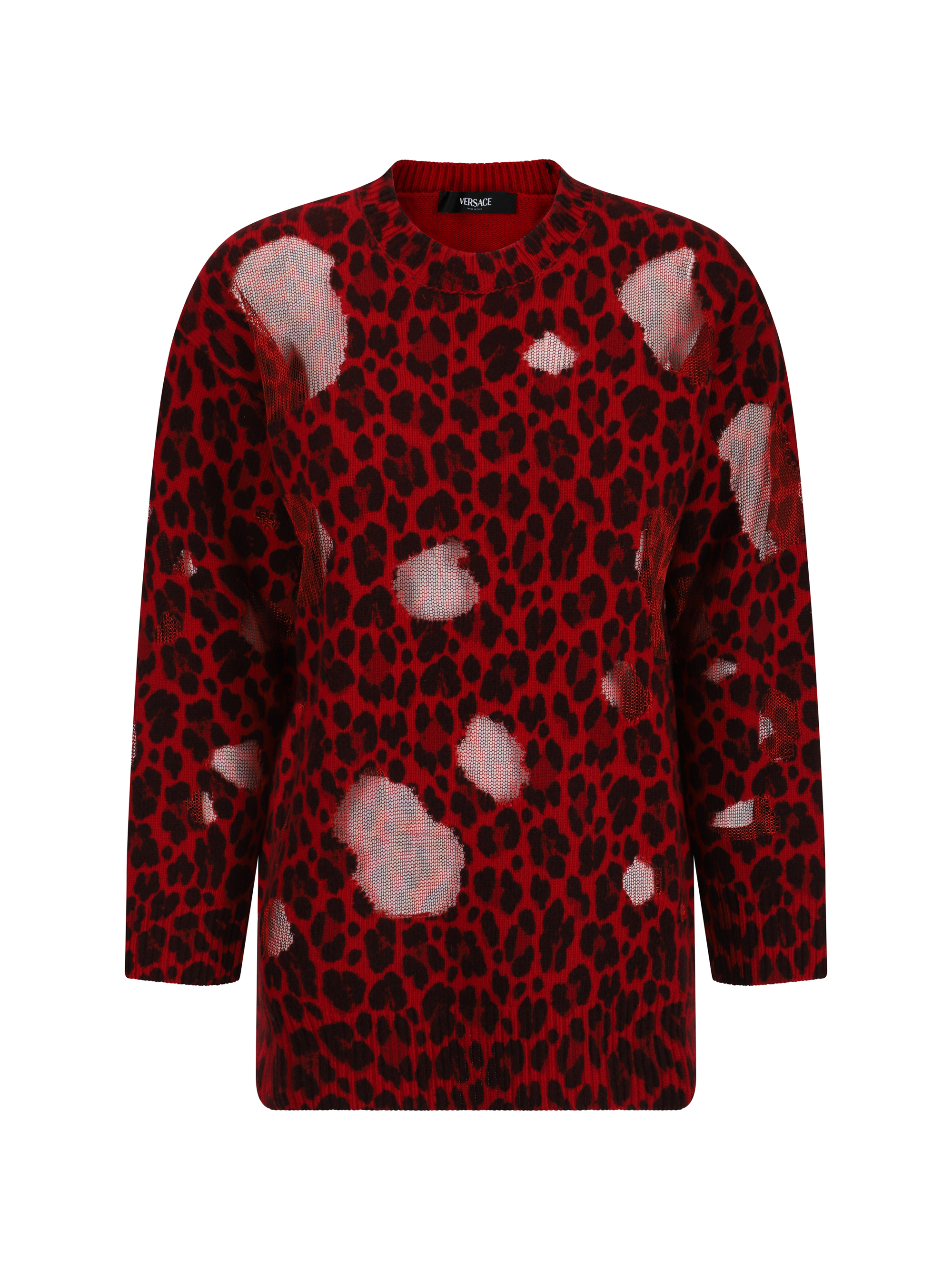 Shop Versace Sweater In Lipstick Red