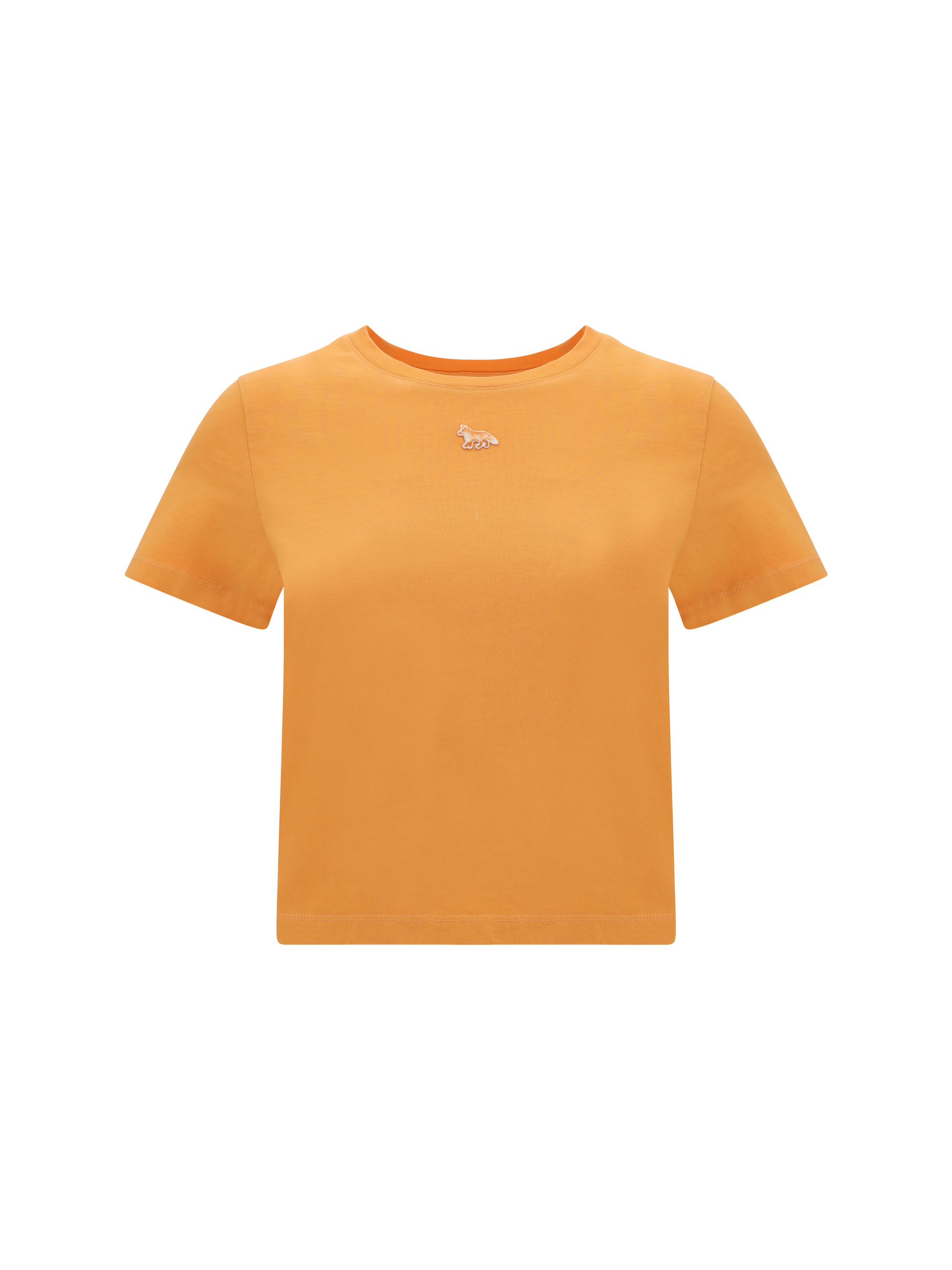 Shop Maison Kitsuné T-shirt In Sunset Orange