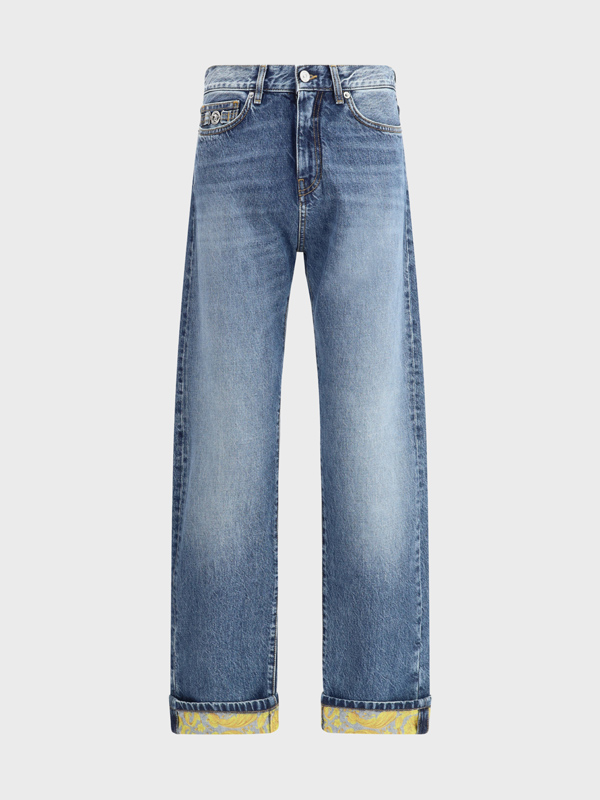 Barocco Turn-Up Jeans