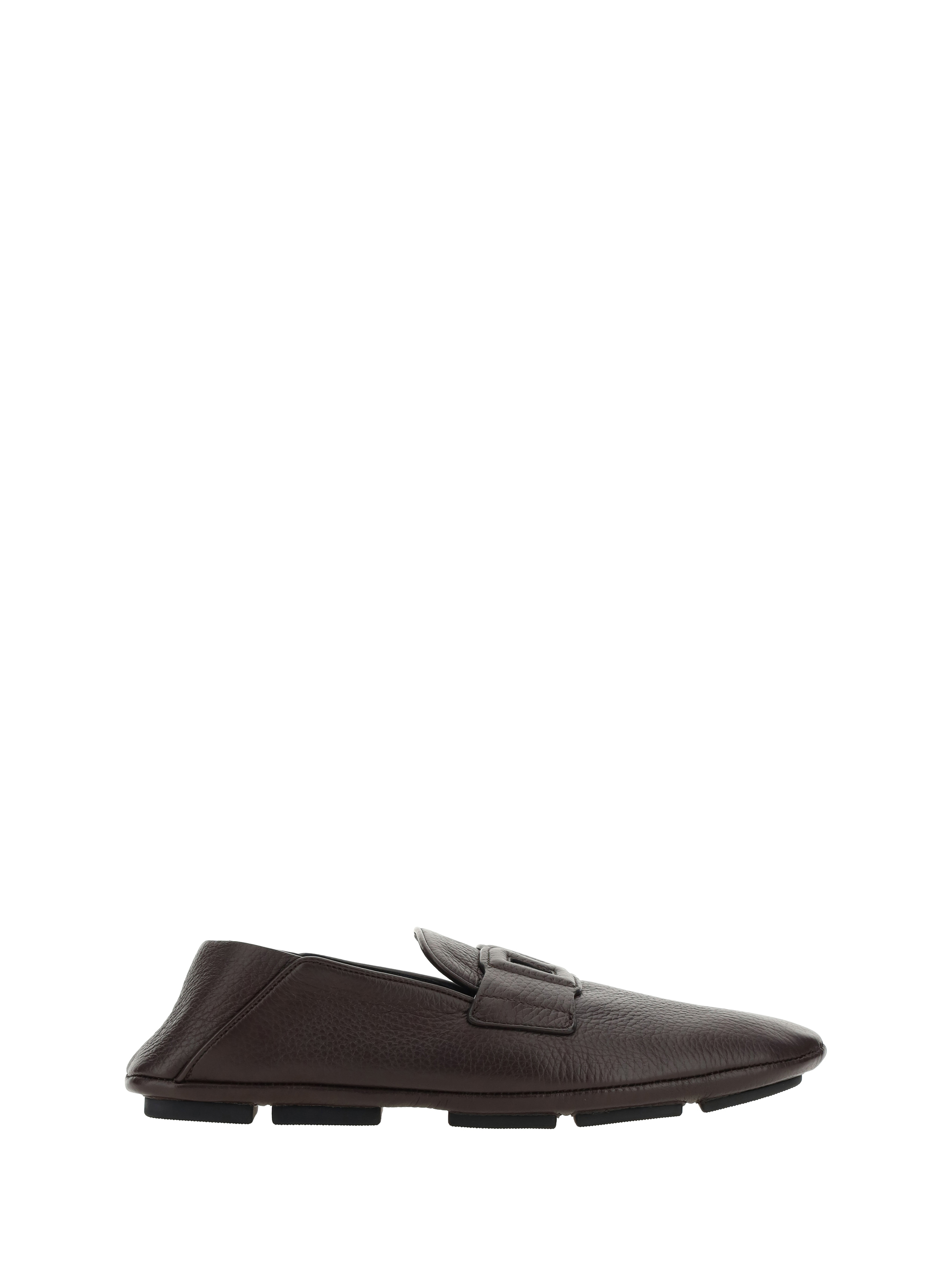 Shop Dolce & Gabbana Driver Loafers In Moro