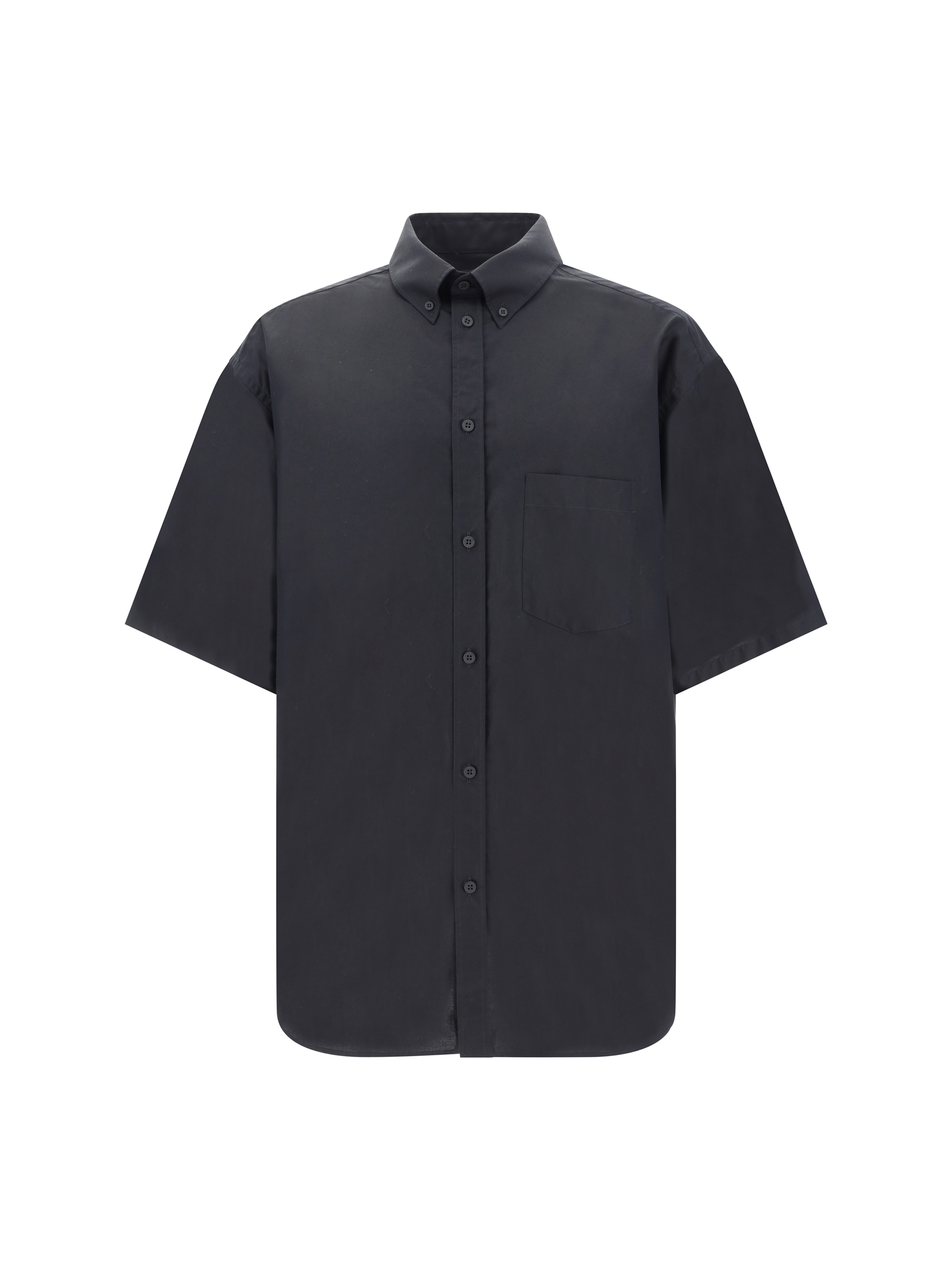 Balenciaga Bowling Shirt In Black