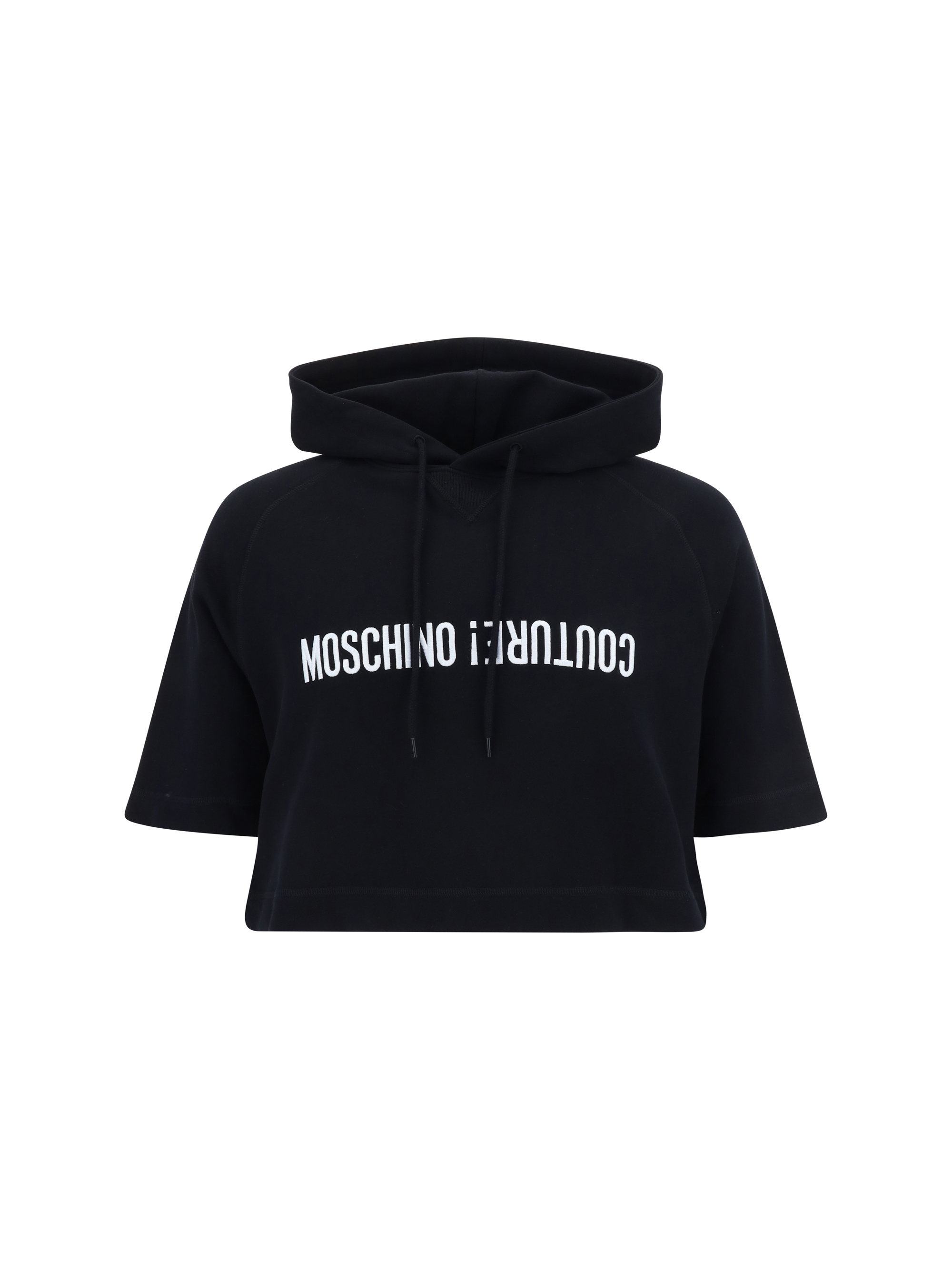 Shop Moschino Hoodie In Multi/black