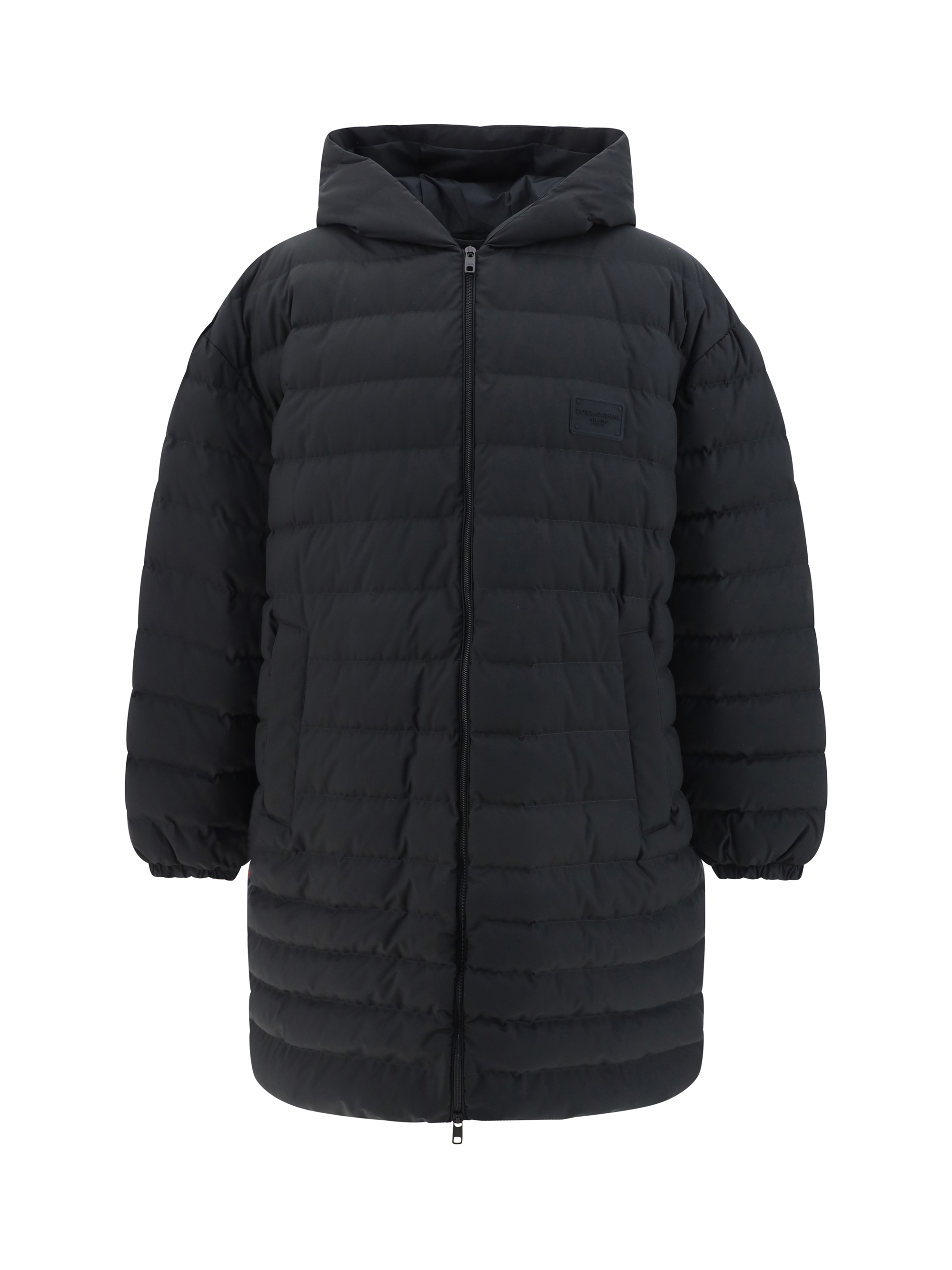 Shop Dolce & Gabbana Down Jacket In Nero