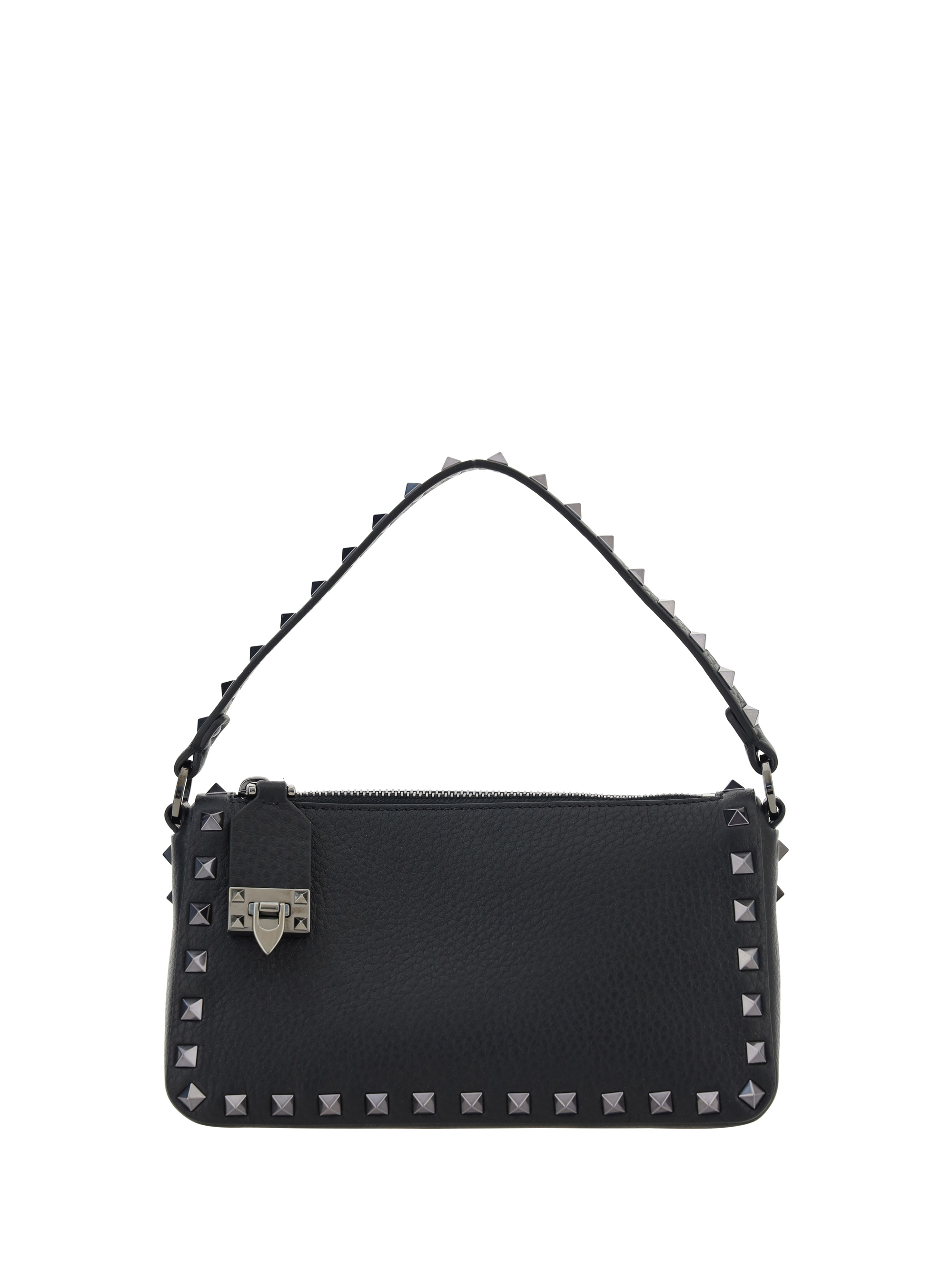 Valentino Grained Leather V-Ring Small Crossbody Bag