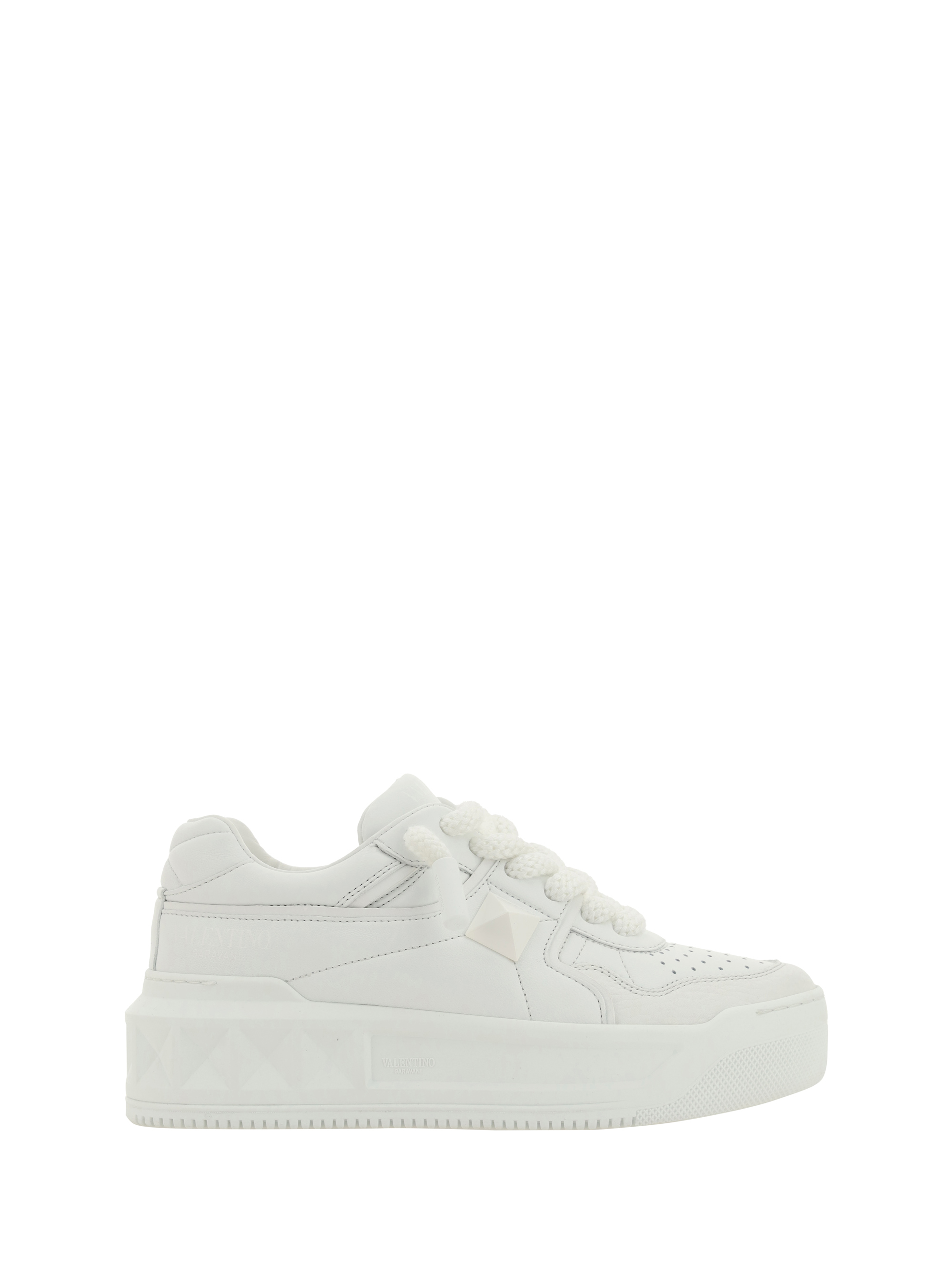 Shop Valentino Garavani One Stud Xl Sneakers In Bianco