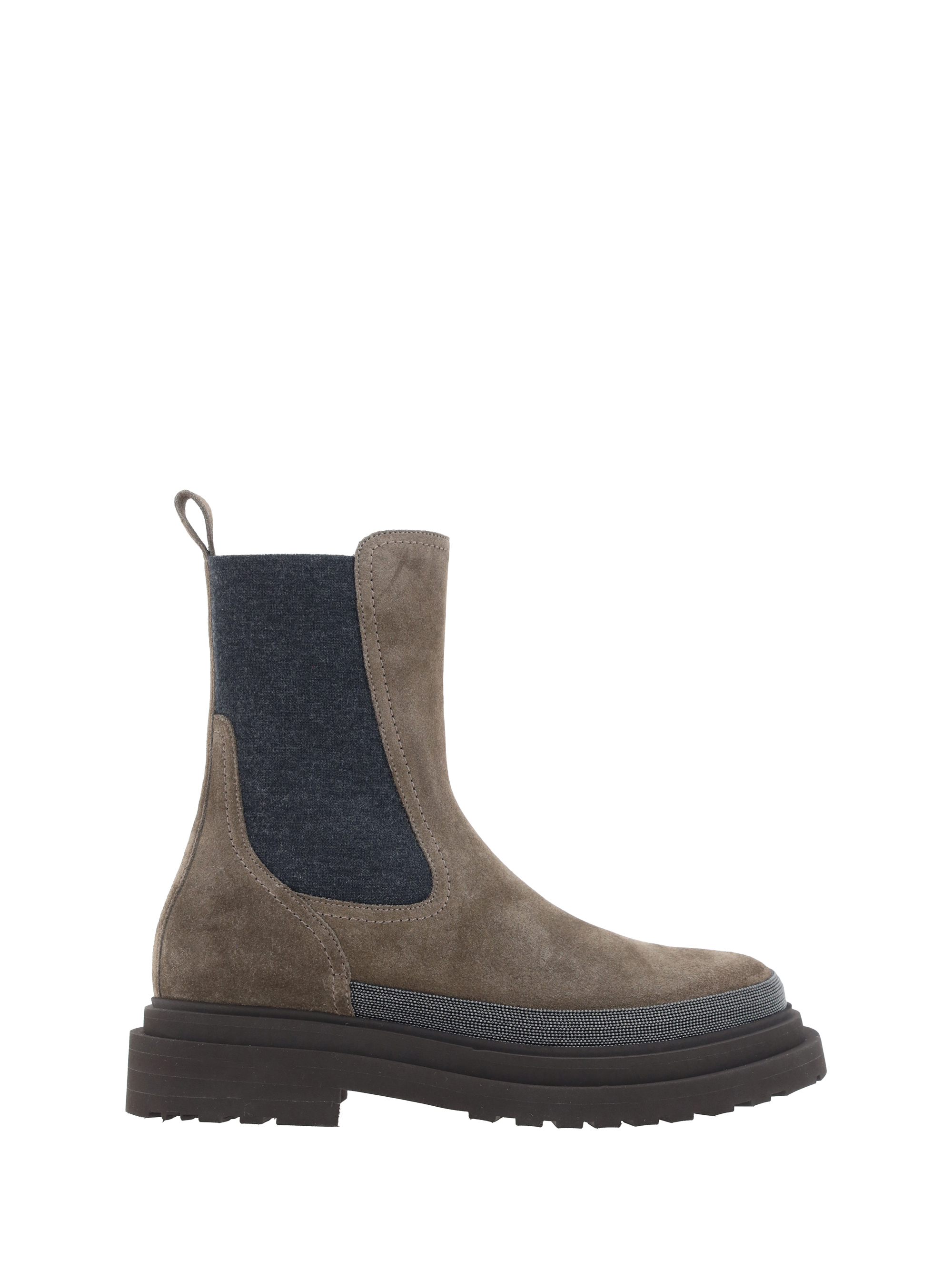 Shop Brunello Cucinelli Ankle Boots In Torba